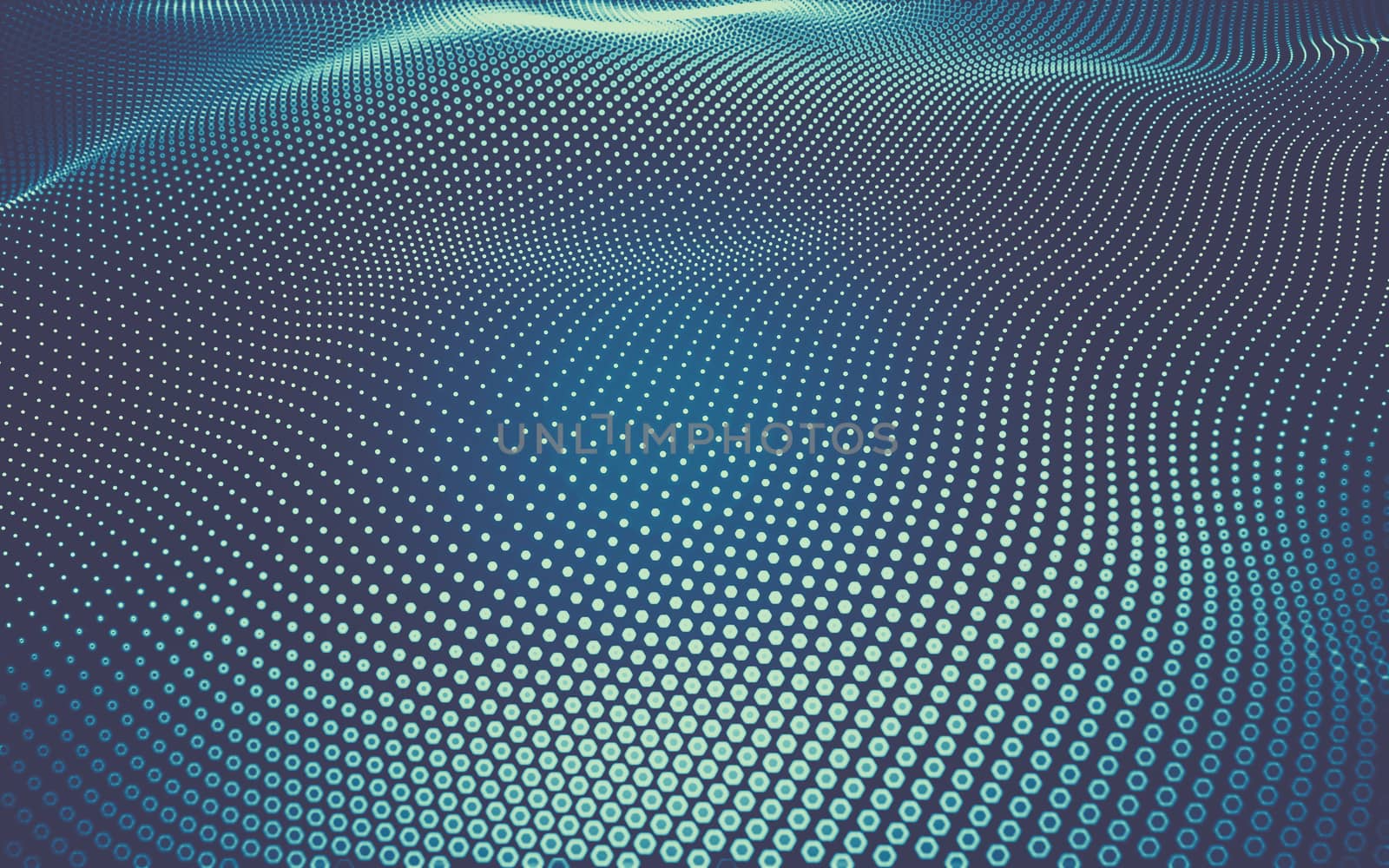 Abstract polygonal space low poly dark background with connecting dots and lines. Connection structure. 3d rendering