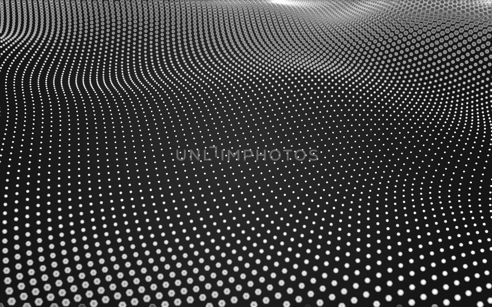 Abstract polygonal space low poly dark background, 3d rendering by teerawit