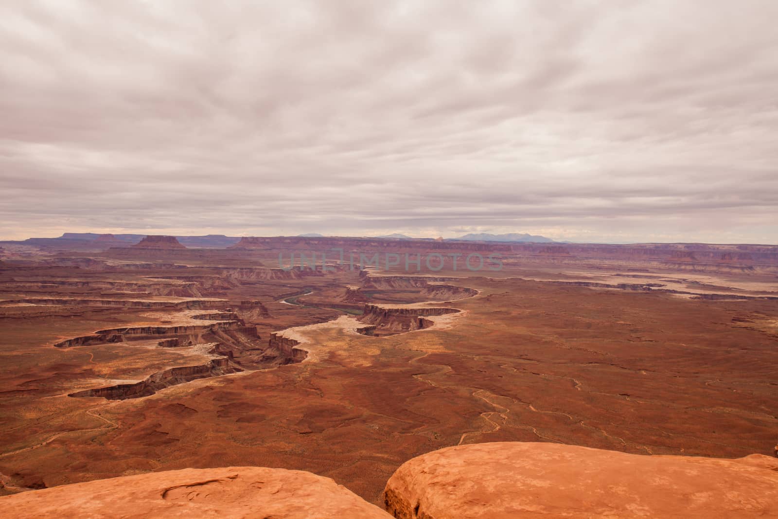 View over the Green River from Canyonlands National Park, Island in the Sky. Utah, USA.