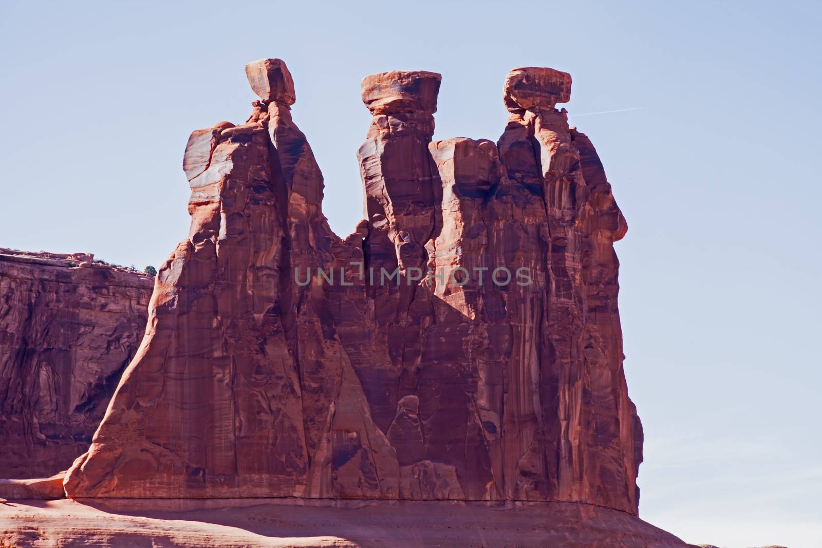 The Three Gossips Formation in Arches National Park, Utah.