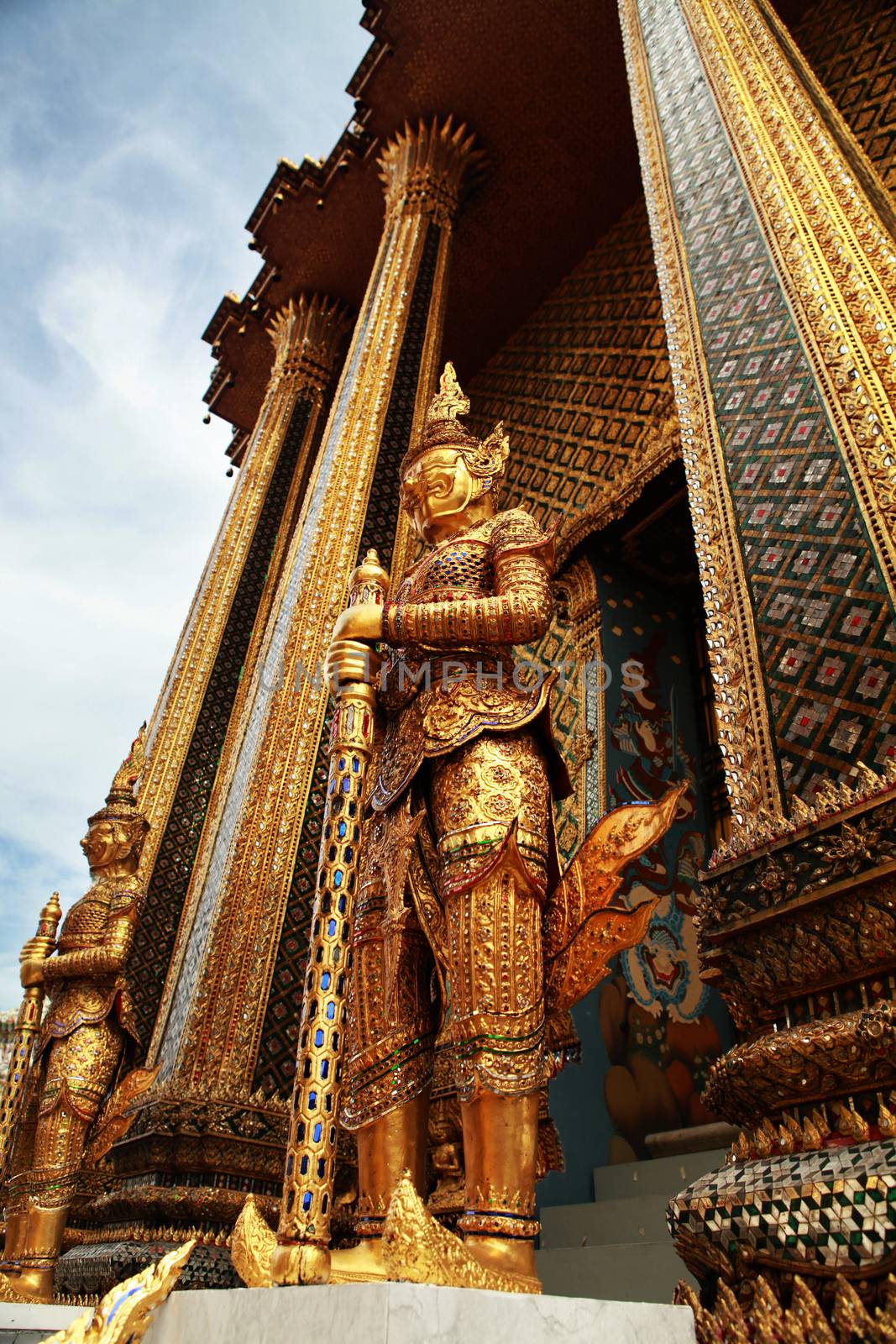 Glazed tile giant statue in Wat Phra kaew