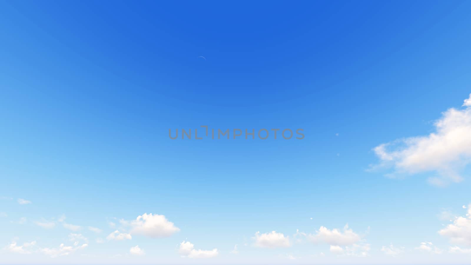 Cloudy blue sky abstract background, blue sky background with tiny clouds, 3d rendering

