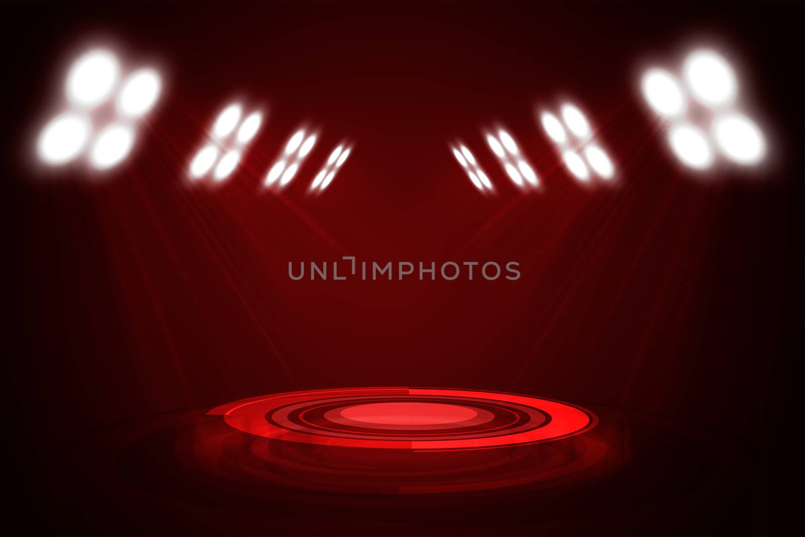 Abstract red exhibition background by cherezoff