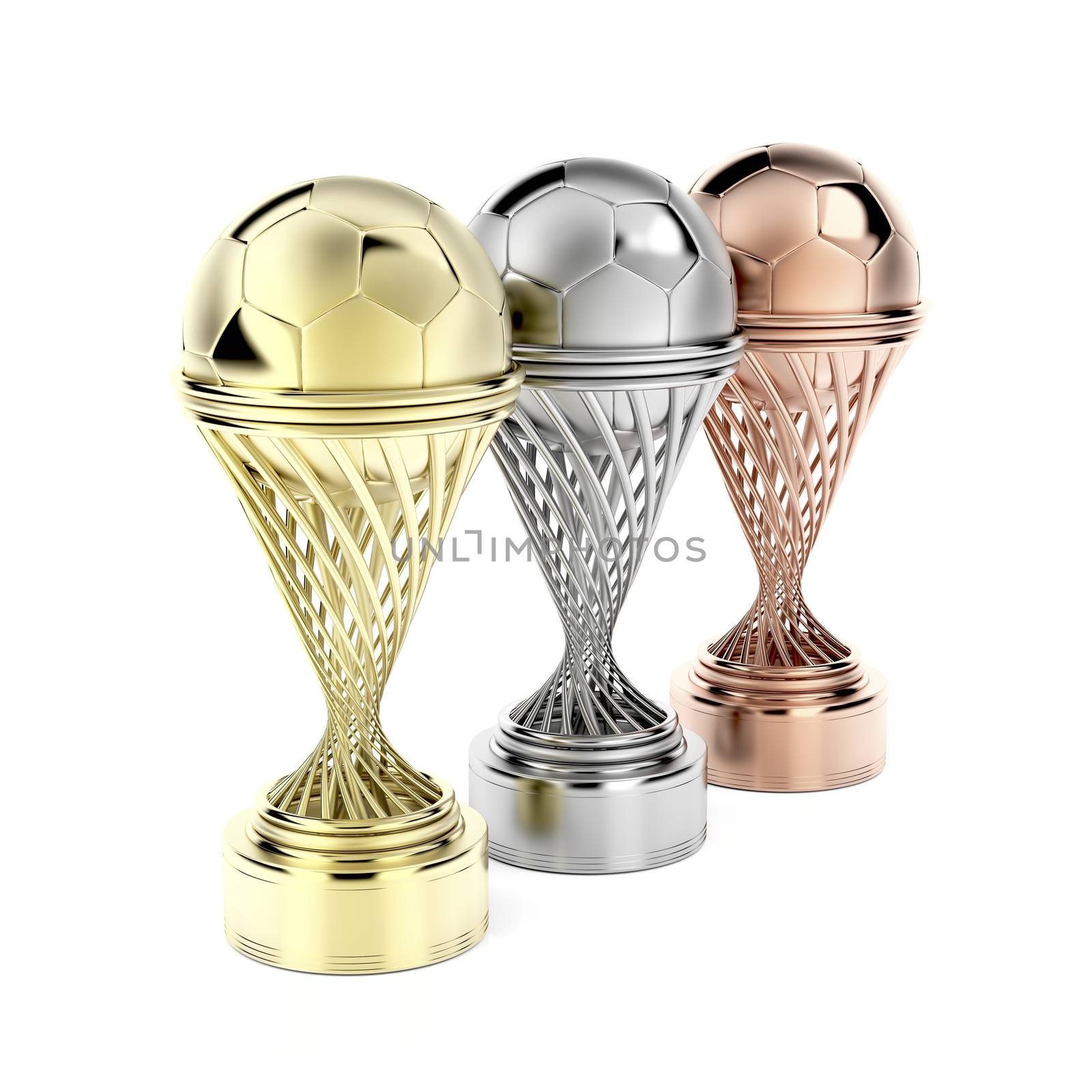 Football trophies by magraphics