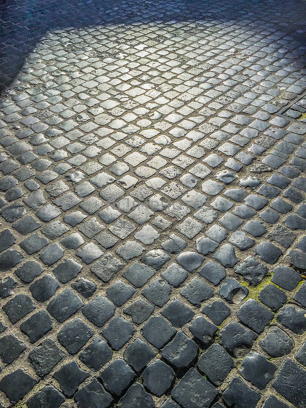 Cobblestone pavement by rarrarorro