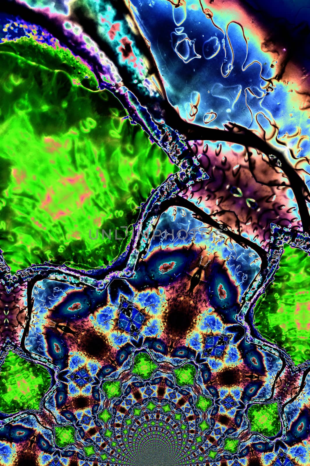 Light Graphics: Microphoto of translucent structures in polarize by 3quarks