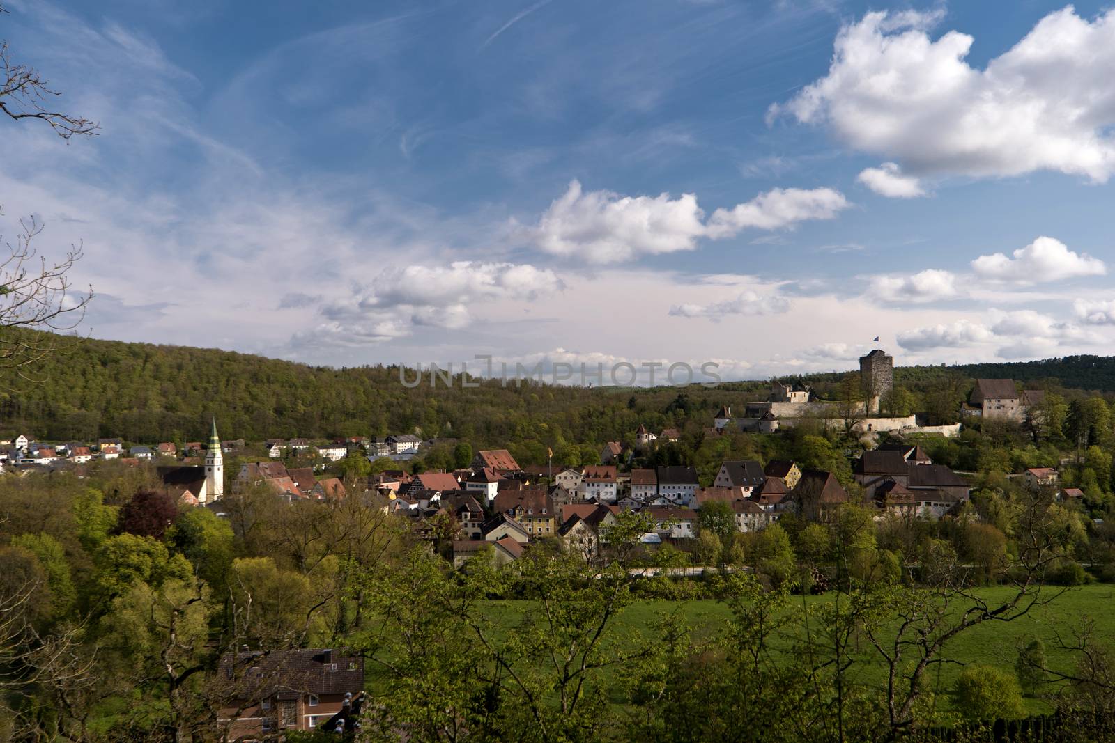 Pappenheim in the Altmuehltal in Germany