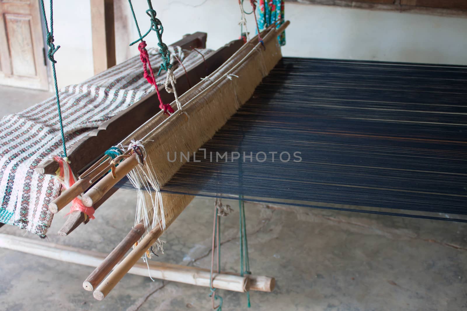 Tools of the weavers in rural Thailand.