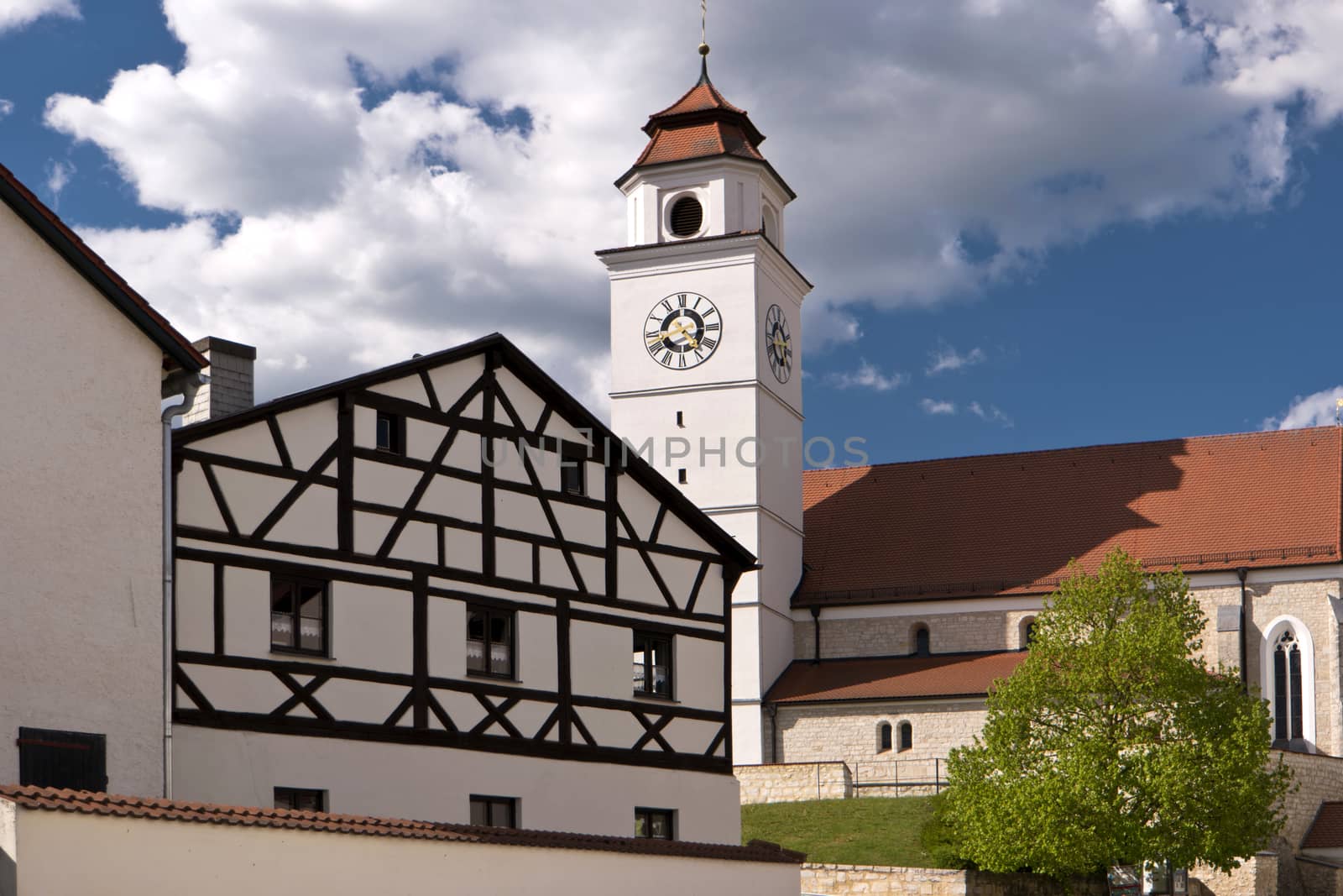 Dollnstein in the Altmuehltal in Germany