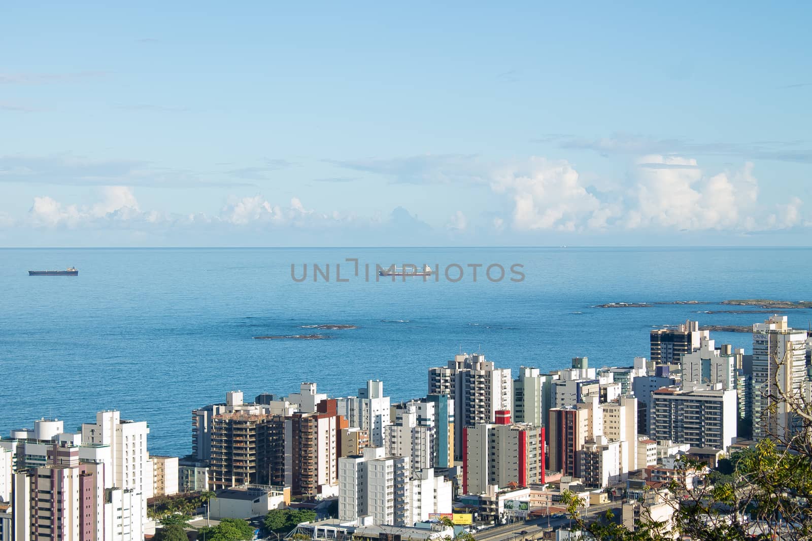 Cityscape of Vila Velha in Brazil