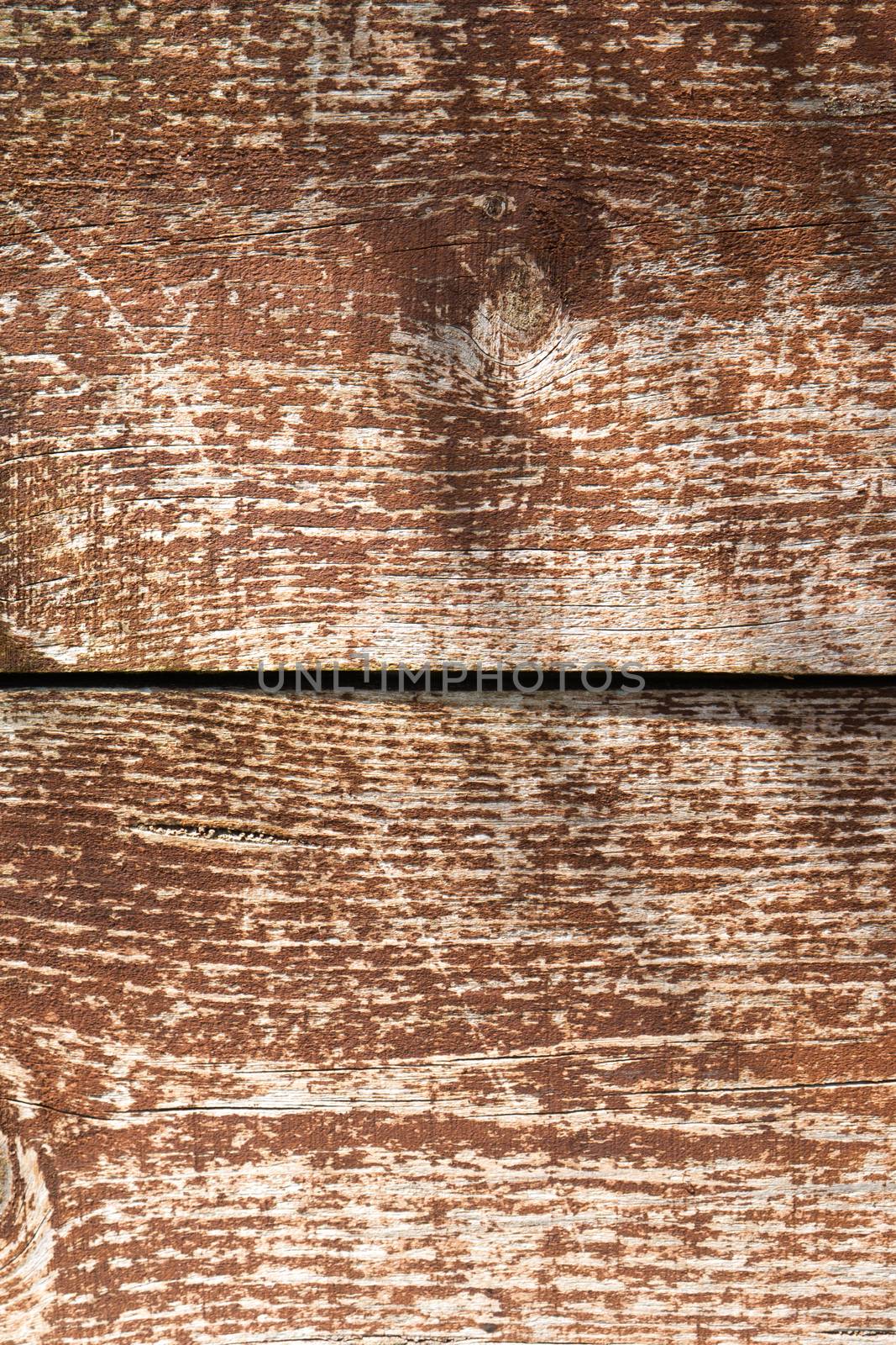 Closeup detail of brown painted wood texture background