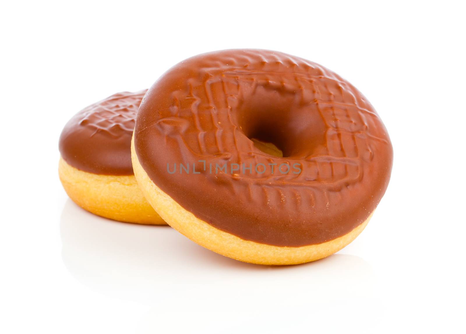donut. chocolate donuts on background by motorolka