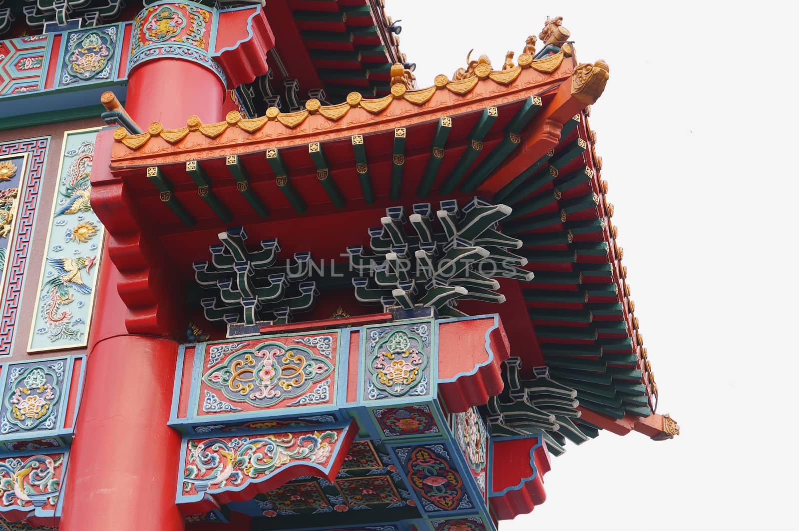 Arch of Chinese door facade by ninun