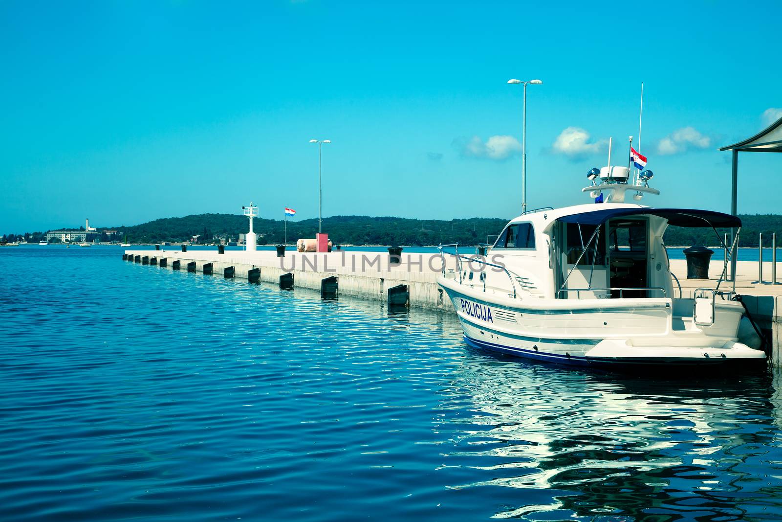 old Istrian town in Porec, Croatia.