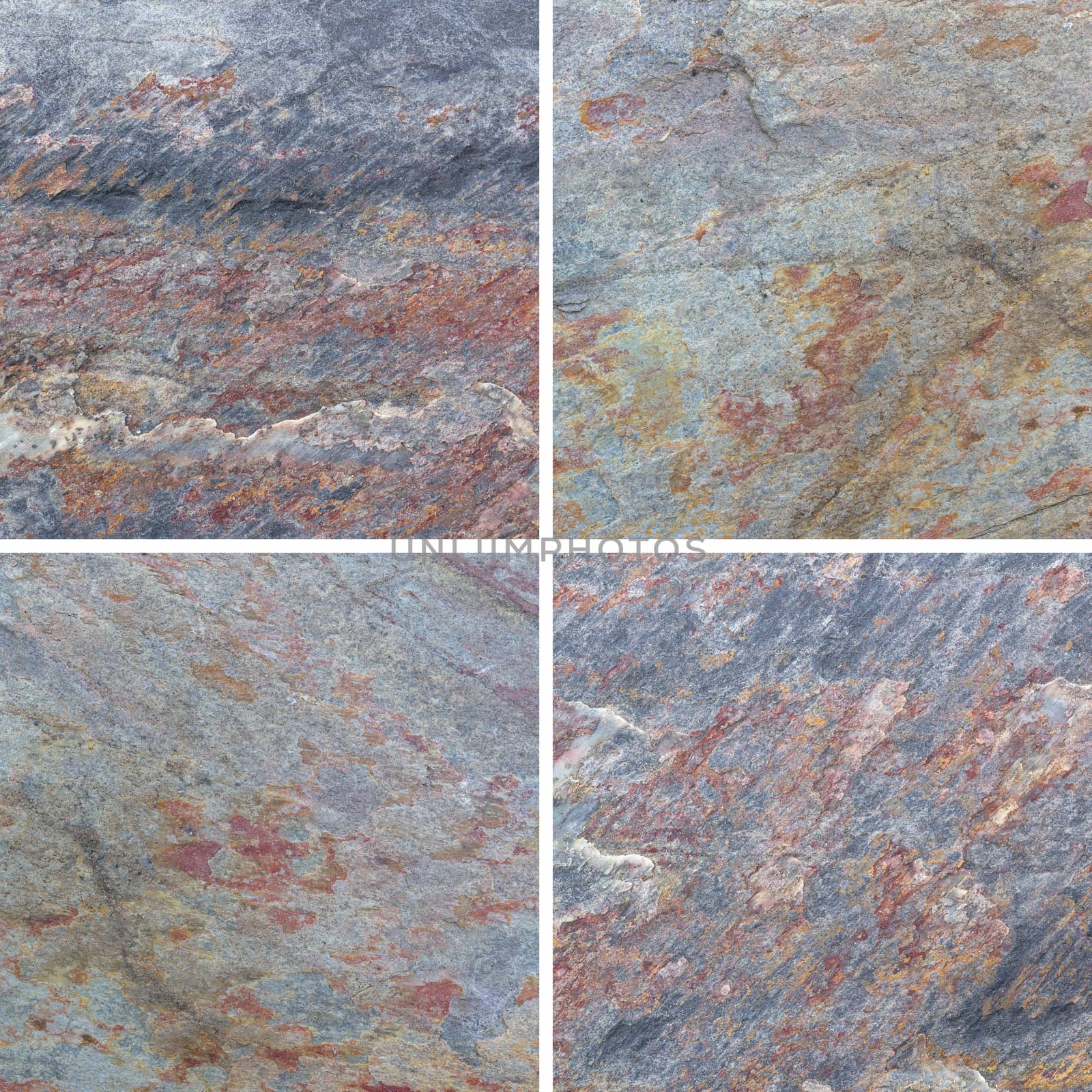 Set of textures different stone background collection