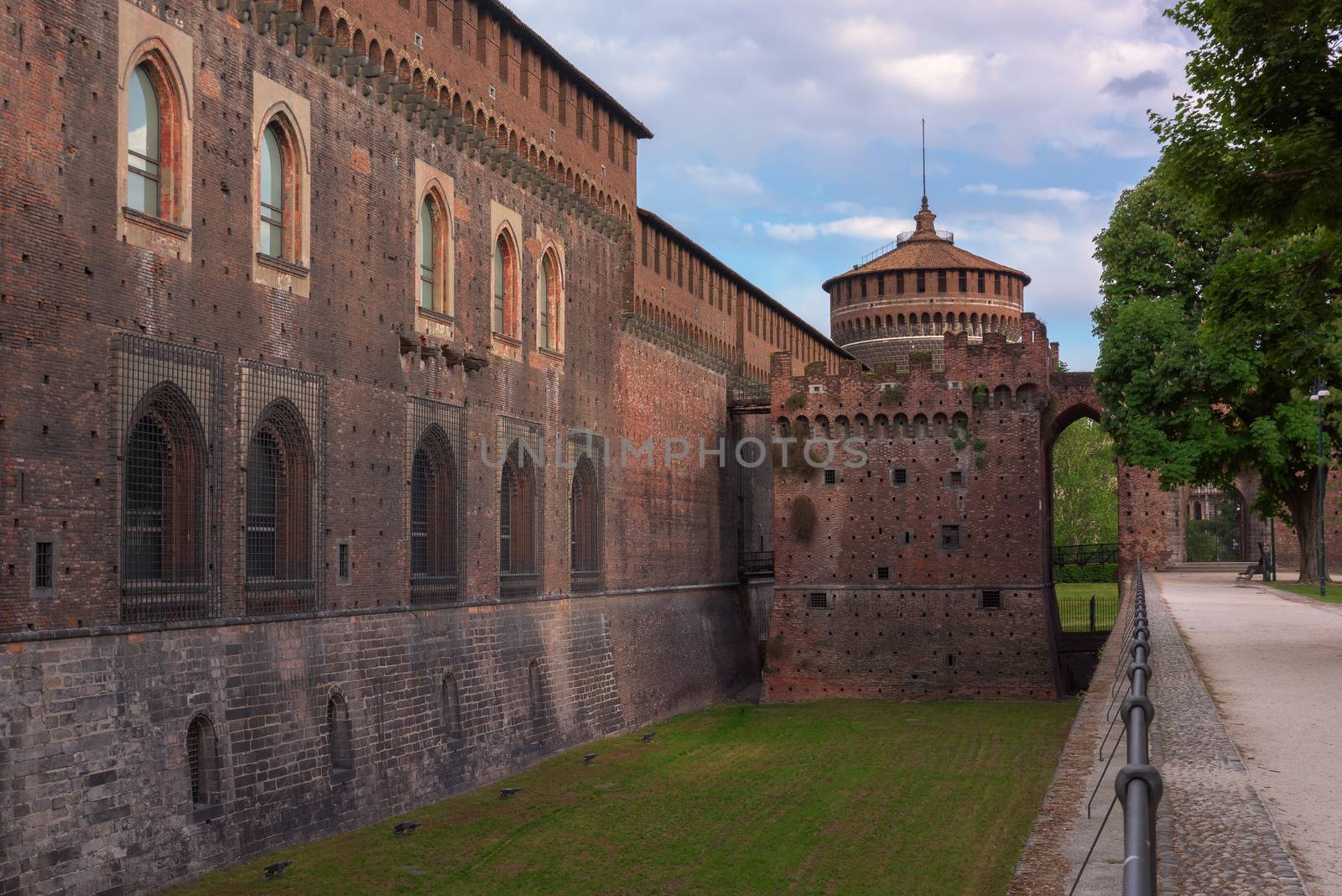 Sforza Castle outside by Robertobinetti70