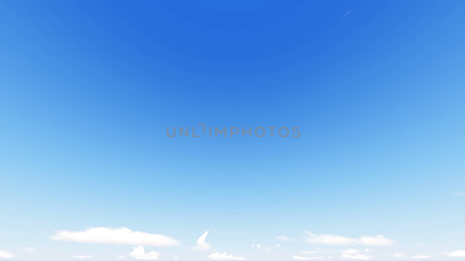 Cloudy blue sky abstract background, blue sky background with tiny clouds, 3d rendering

