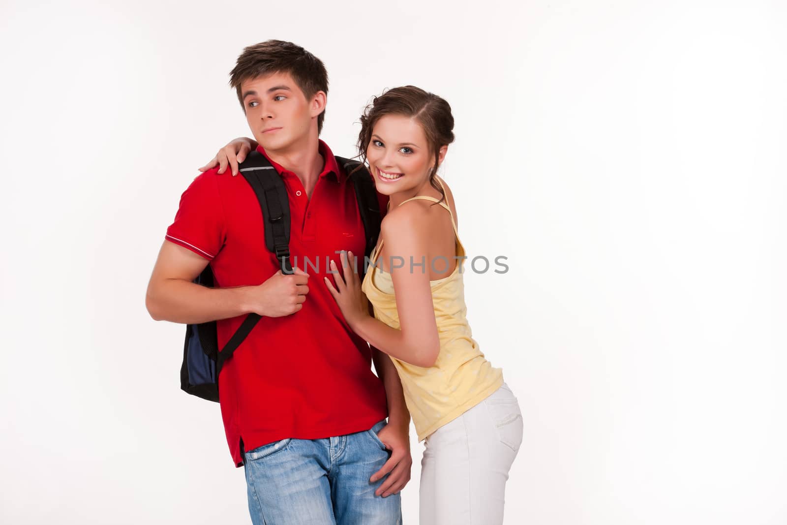 Young Smiling Woman and Man by Fotoskat