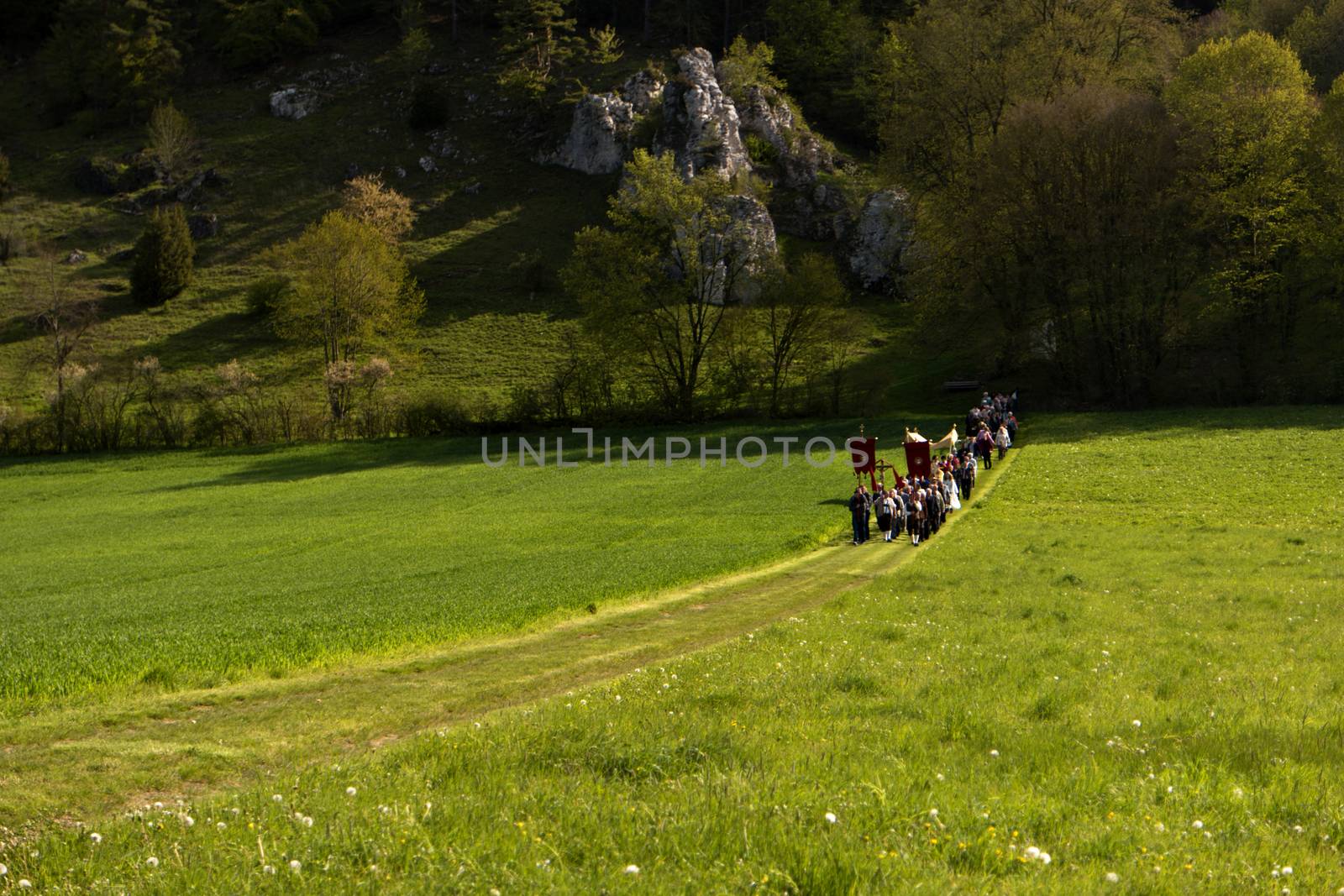 Ascension Day Procession in Bavaria in Germany