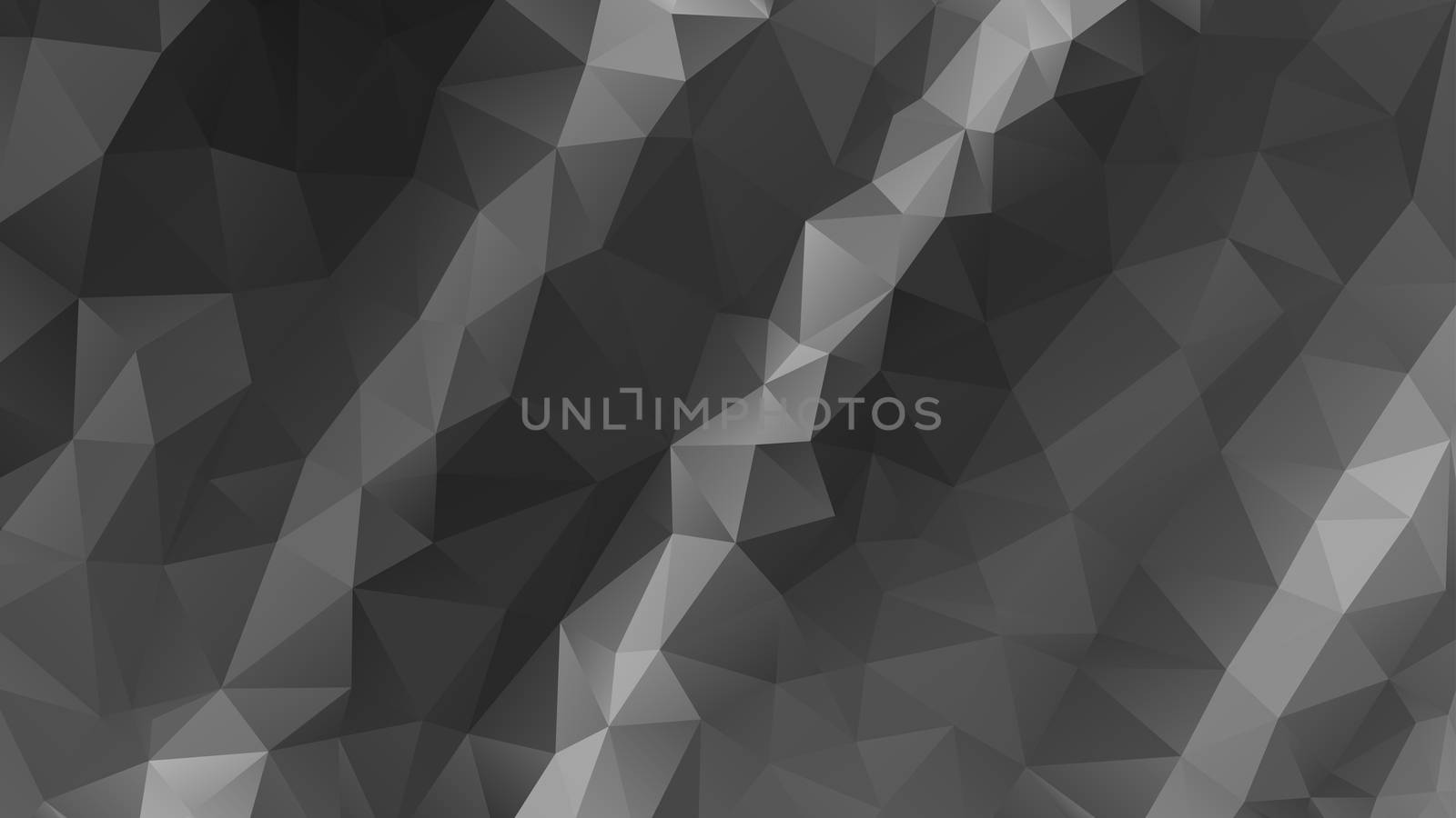gray abstract background consisting of low poly triangles.