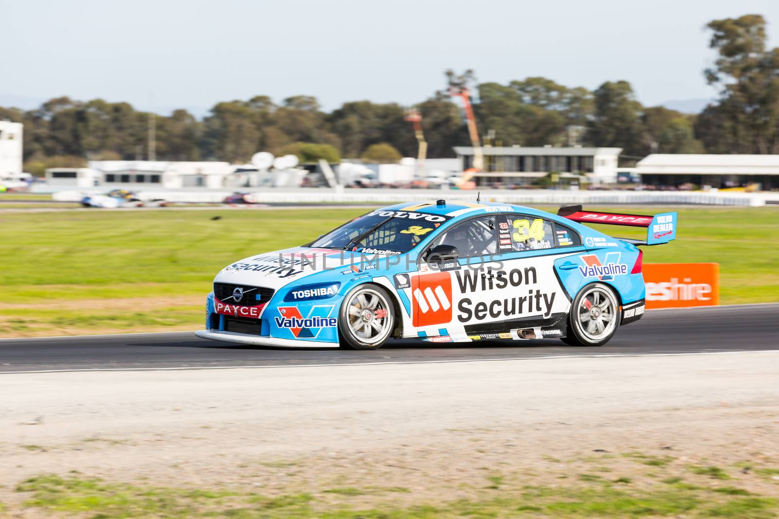 MELBOURNE, WINTON/AUSTRALIA, 22 MAY , 2016: Virgin Australia Supercars Championship  - James Moffat (Wilson Security Racing) during Race 10 at Winton.