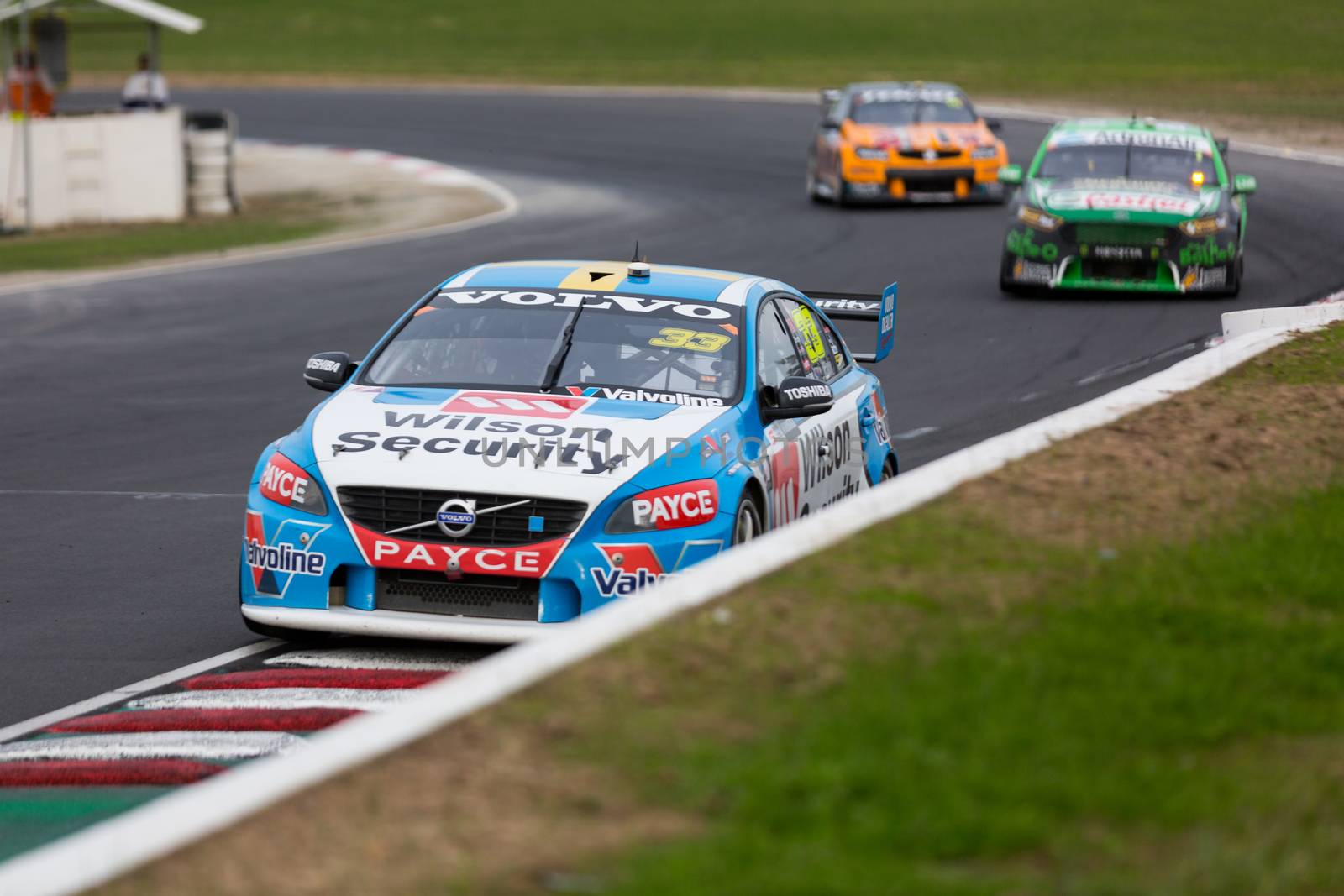 MELBOURNE, WINTON/AUSTRALIA, 22 MAY , 2016: Virgin Australia Supercars Championship  - Scott McLaughlin (Wilson Security Racing) during Race 10 at Winton.