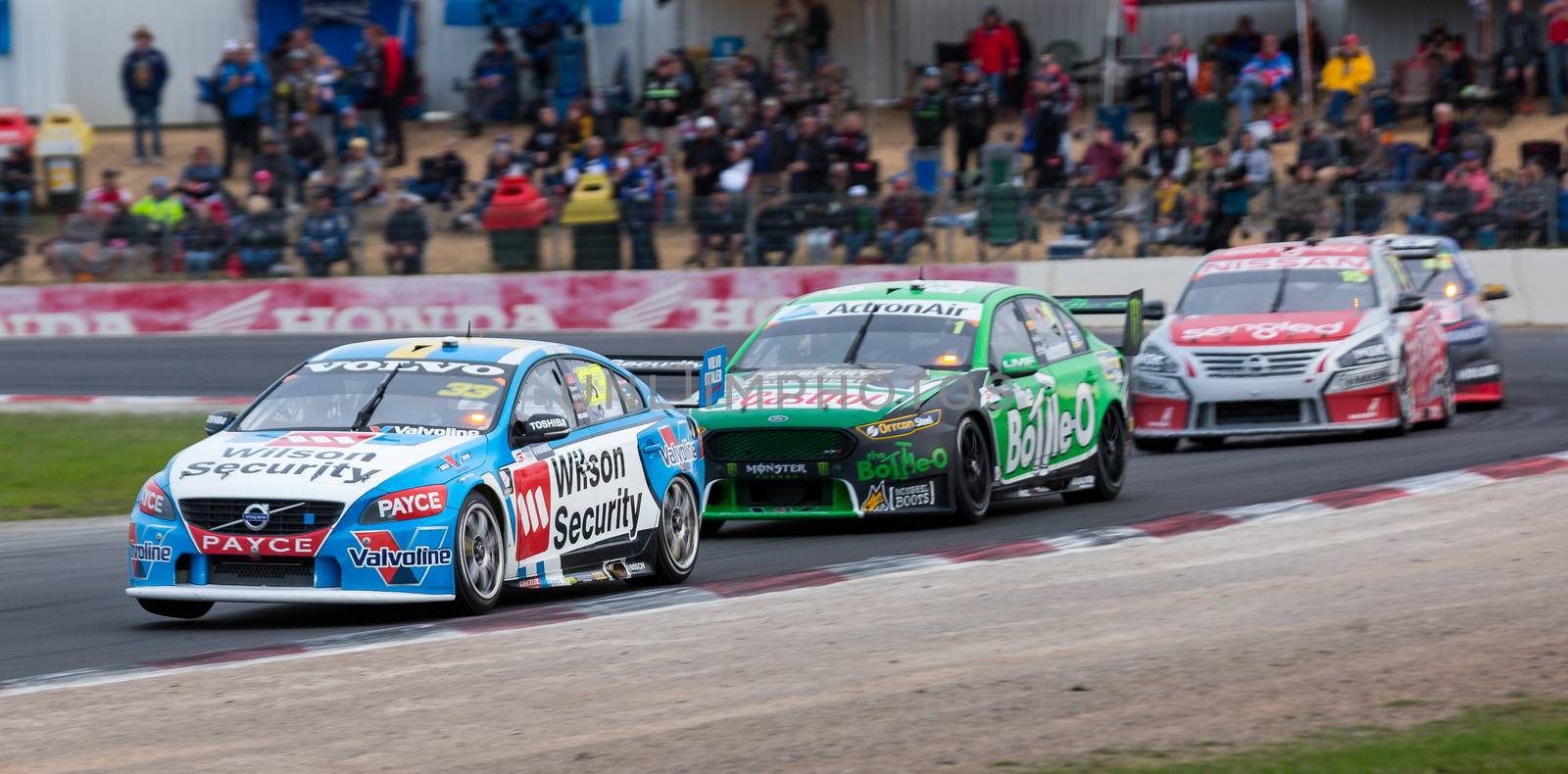 MELBOURNE, WINTON/AUSTRALIA, 22 MAY , 2016: Virgin Australia Supercars Championship  - Scott McLaughlin (Wilson Security Racing) during Race 10 at Winton.