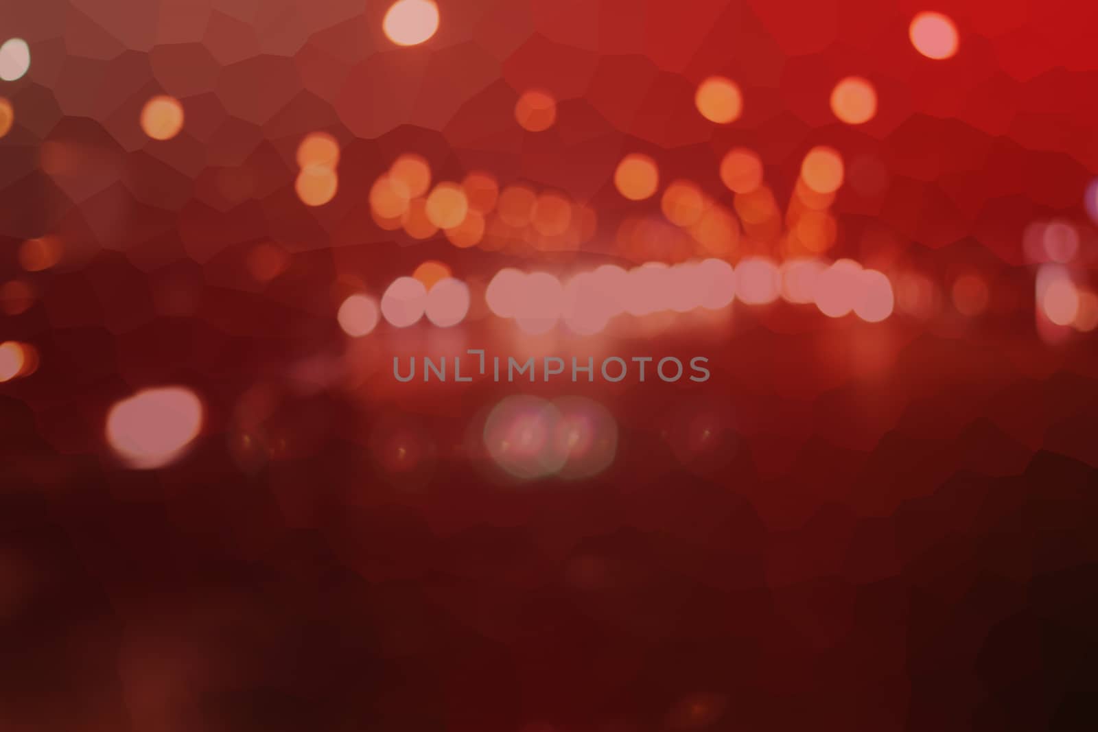 Colorful red  bokeh Triangle abstract background 