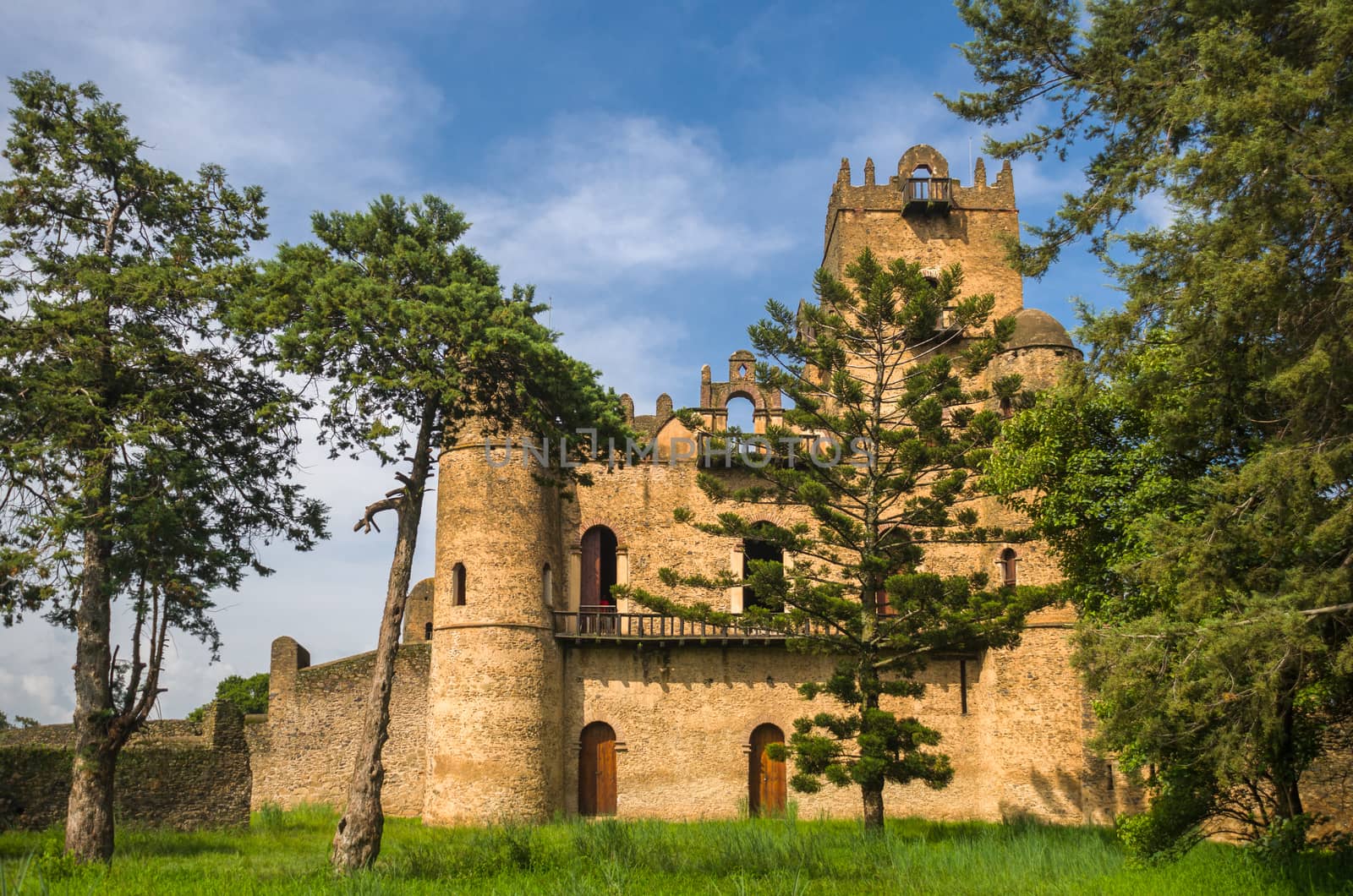 Ethiopia, the fort of King Fassilidas in Gondar.