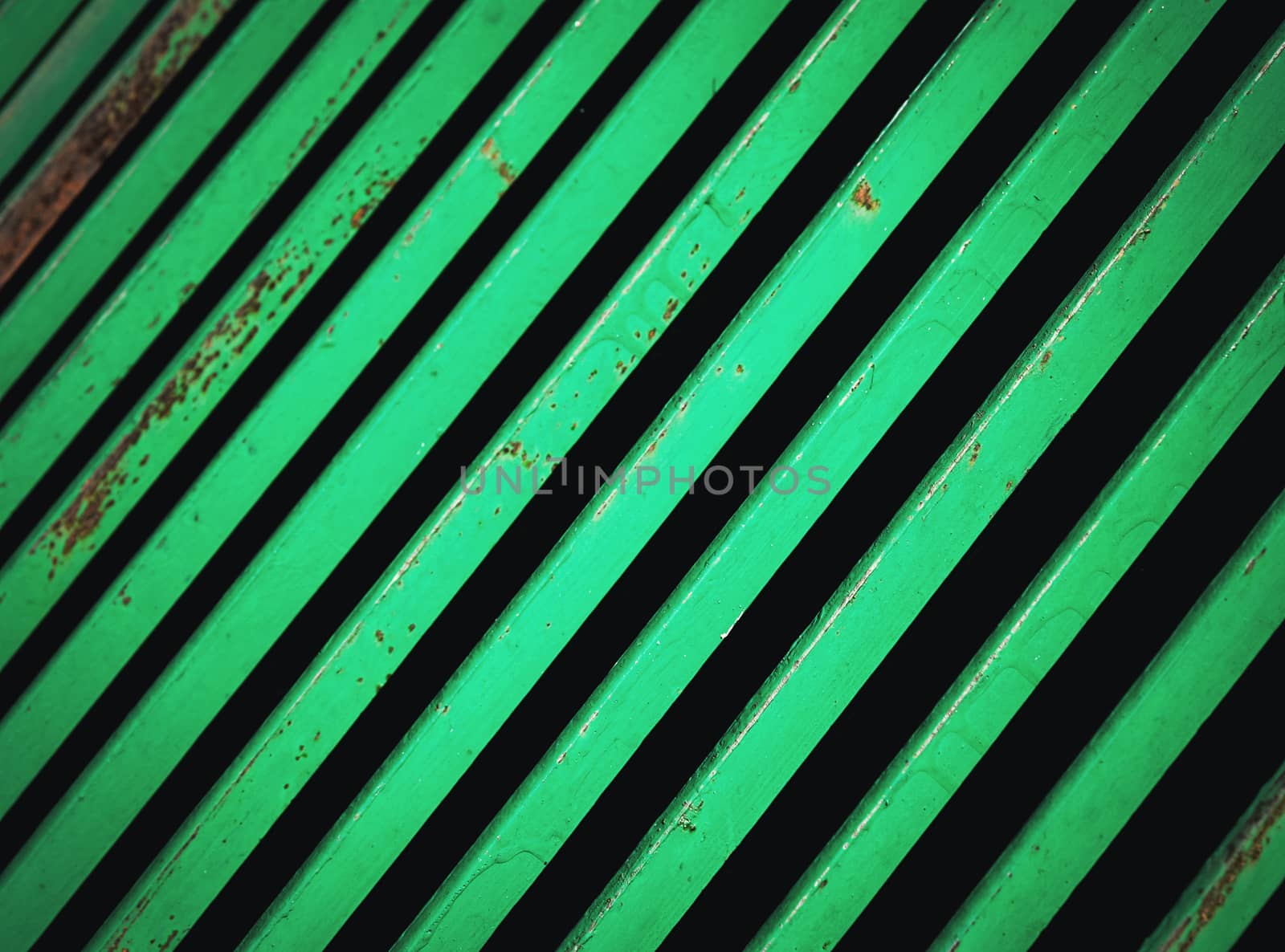 abstract background or texture green grid of strip steel