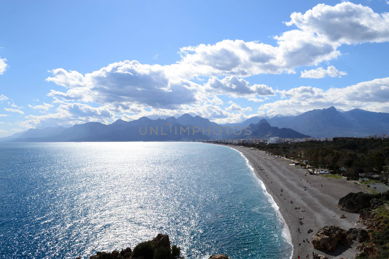 Antalya is a city in the South of Turkey by the Mediterranean sea
