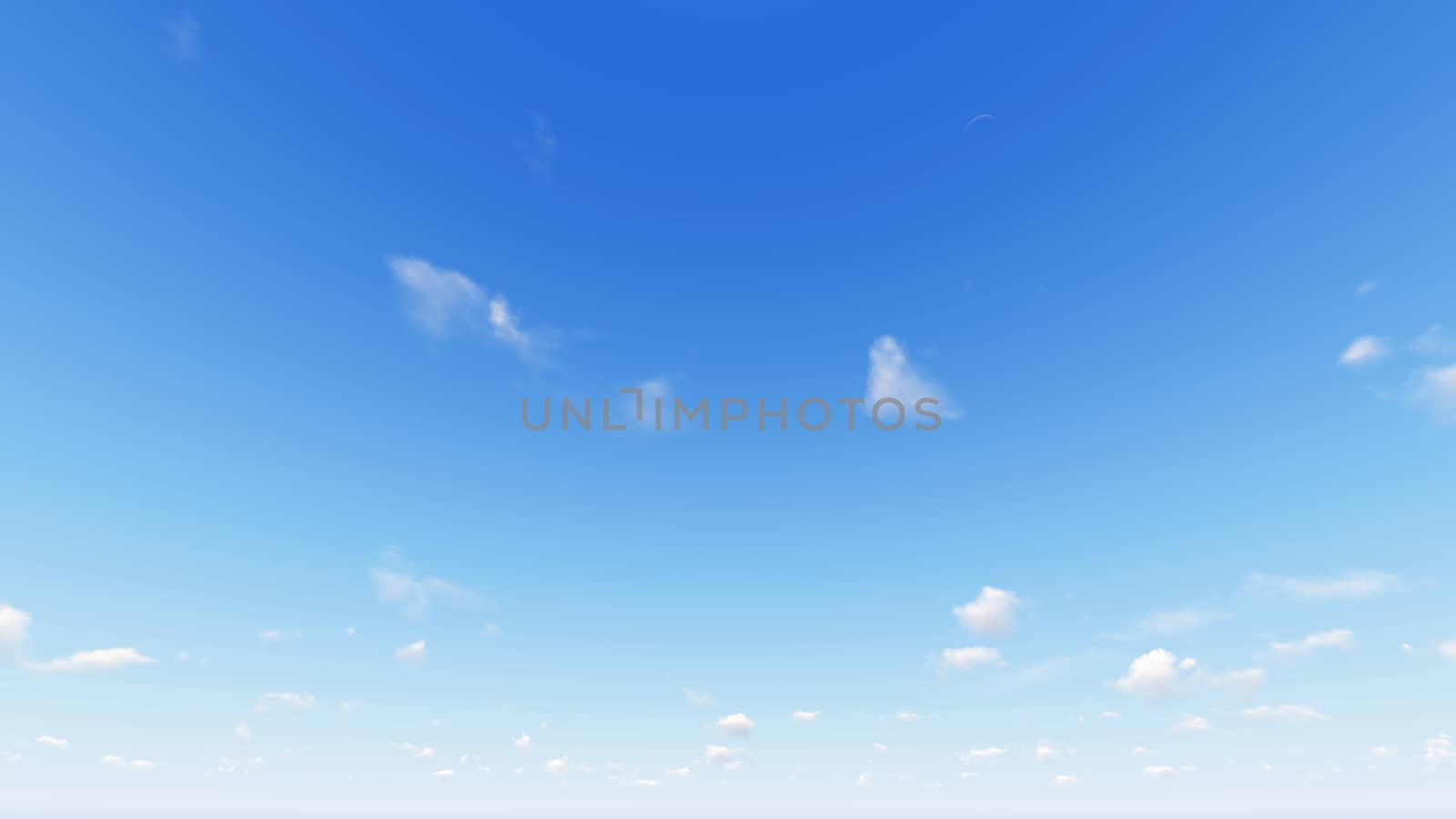 Cloudy blue sky abstract background, blue sky background with tiny clouds, 3d rendering

