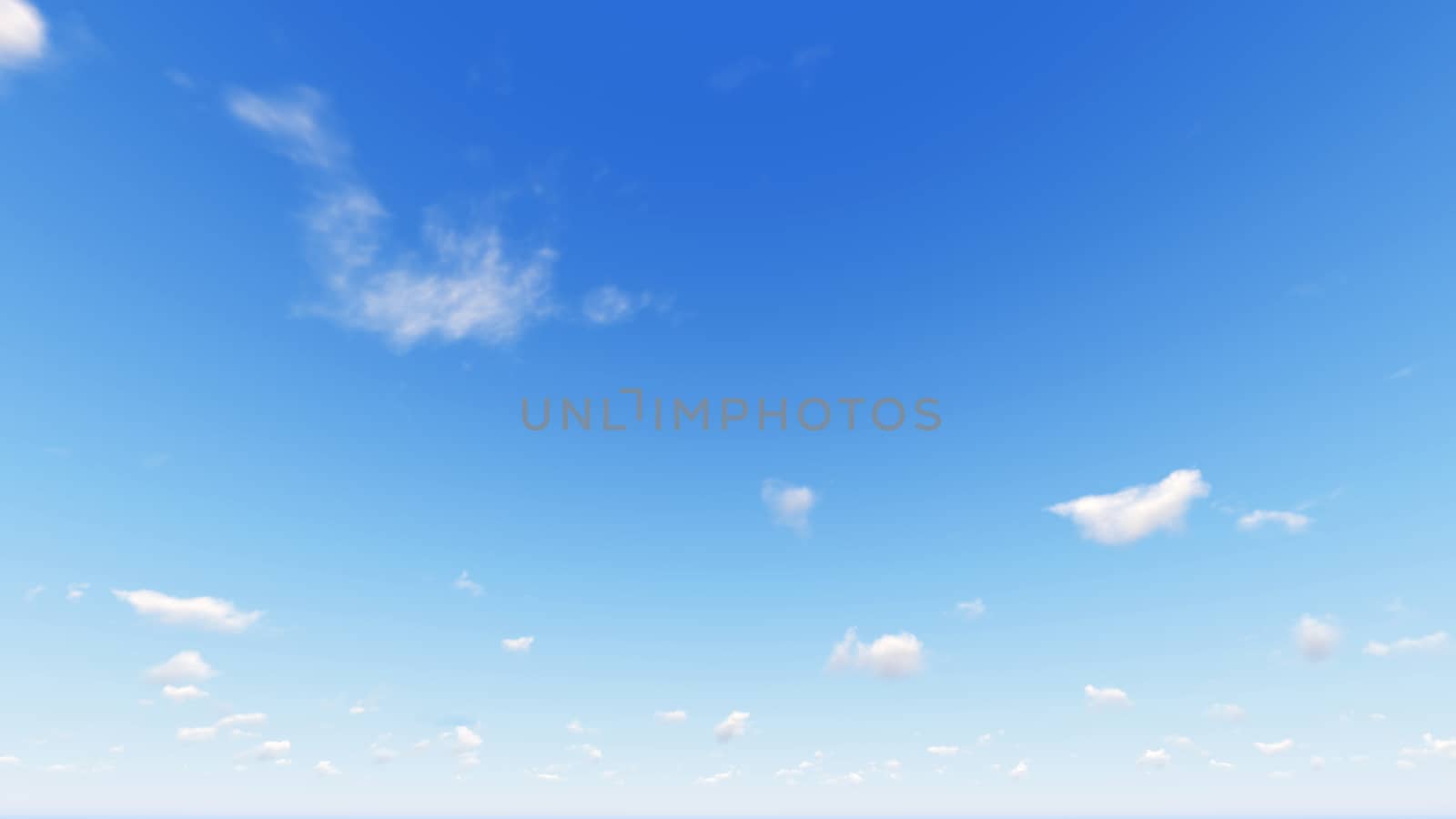 Cloudy blue sky abstract background, blue sky background with tiny clouds, 3d rendering

