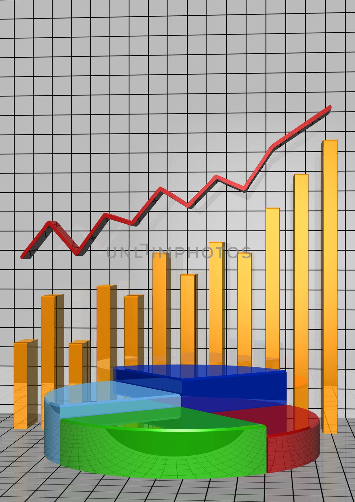 The schedule the histogram showing lifting and business blossoming