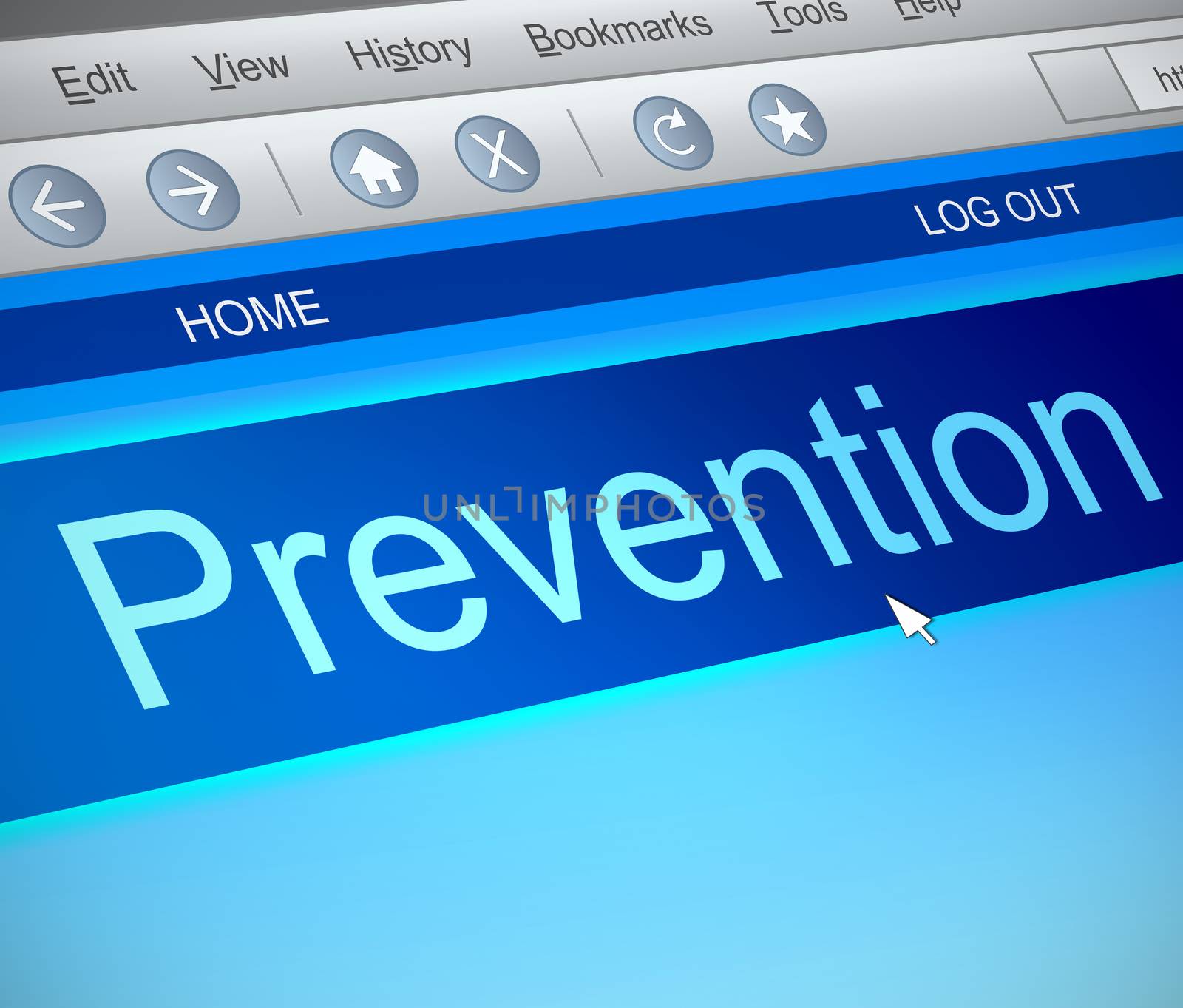 Prevention online concept. by 72soul