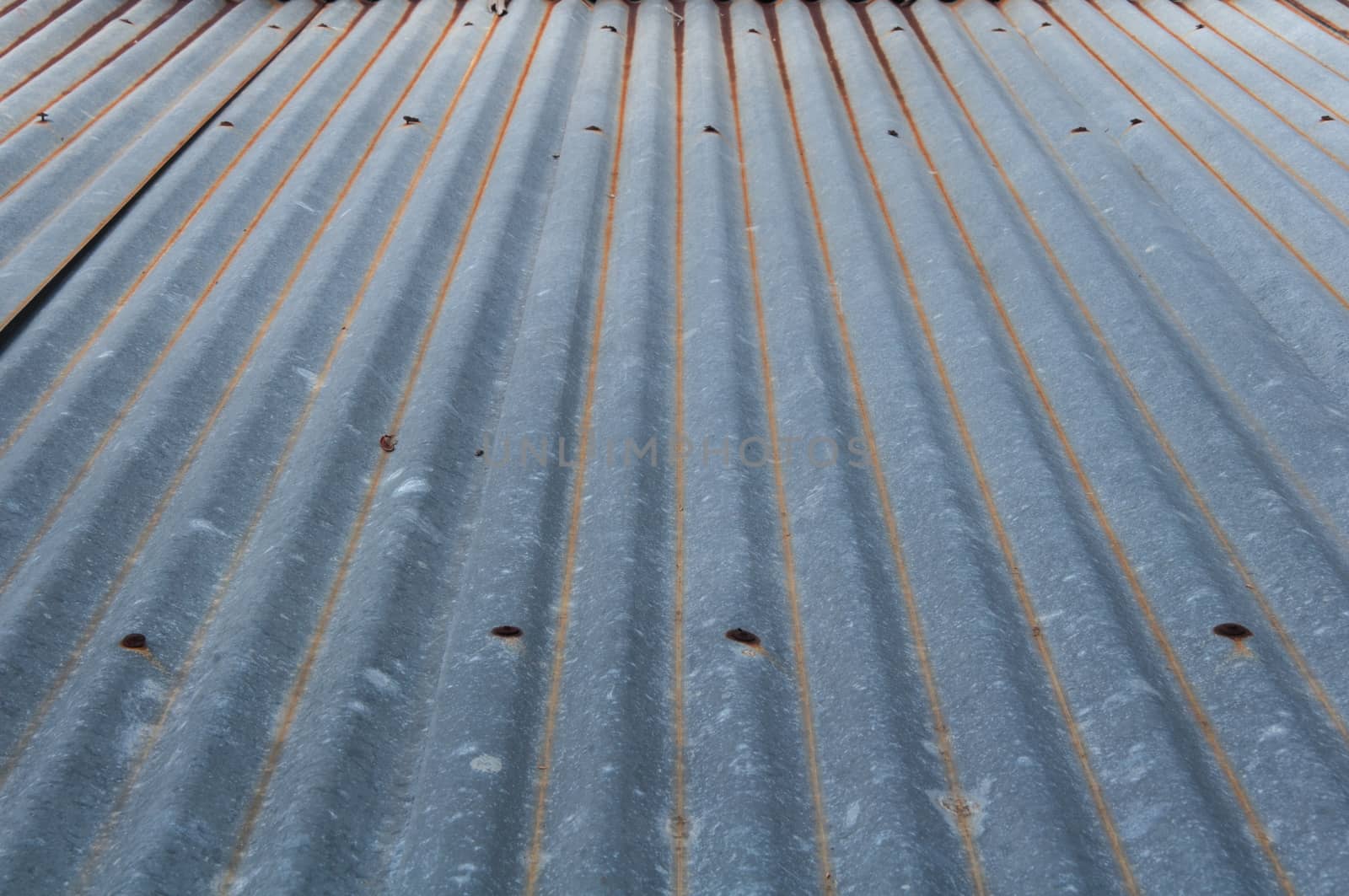 Old galvanized sheet some rust and began to decay chart