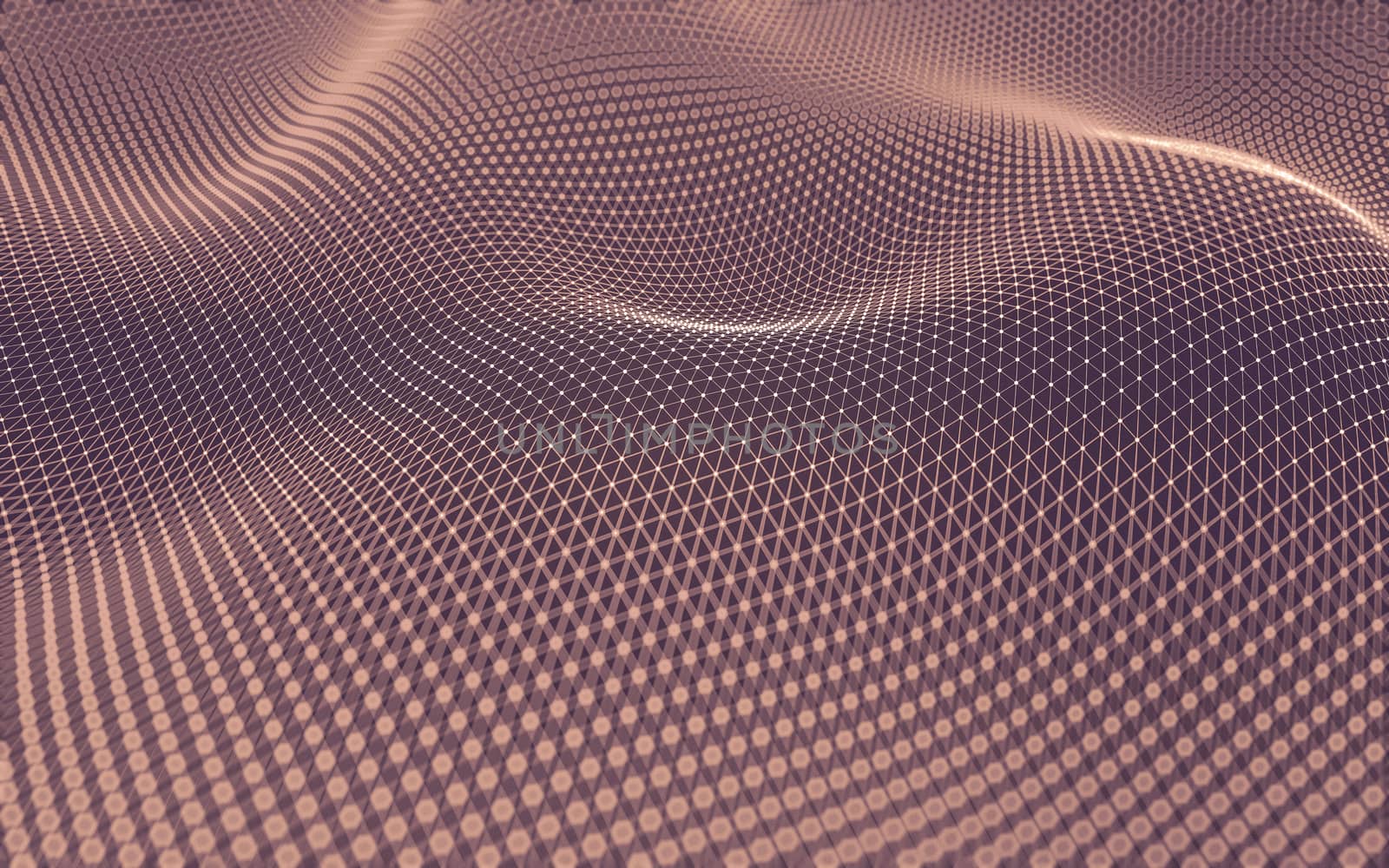 Abstract polygonal space low poly dark background with connecting dots and lines. Connection structure. 3d rendering