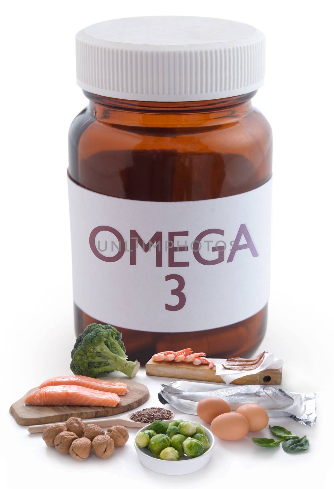 Omega 3 pills concept by unikpix