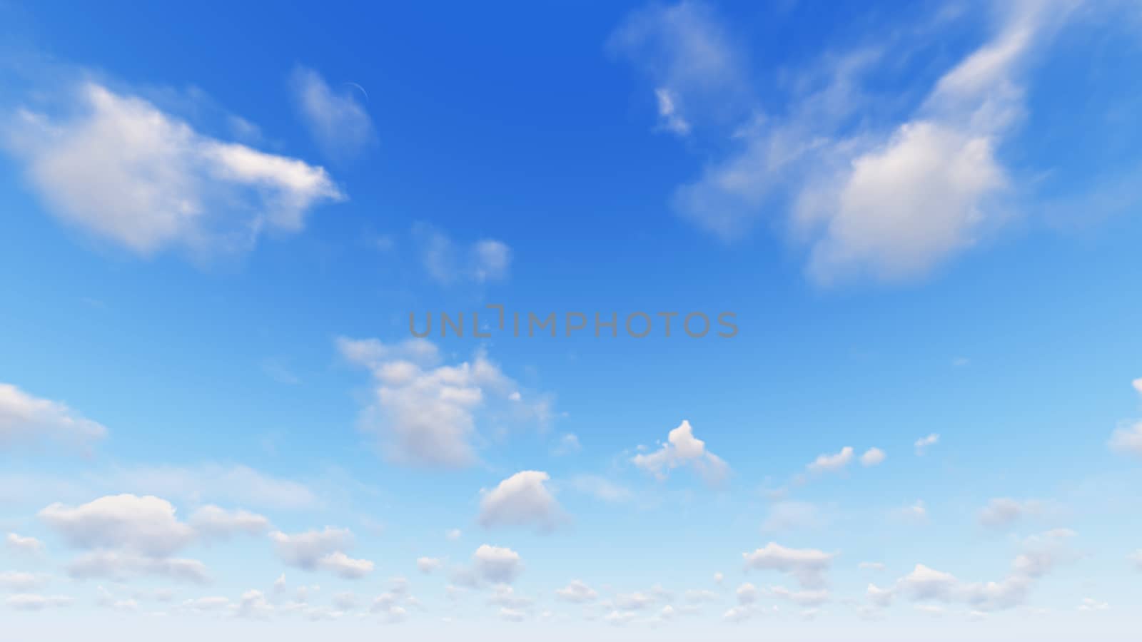 Cloudy blue sky abstract background, blue sky background with tiny clouds, 3d rendering

