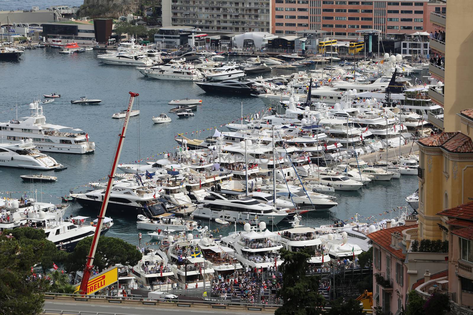 Many Spectators watch the F1 Monaco Grand Prix 2016 From the Yac by bensib