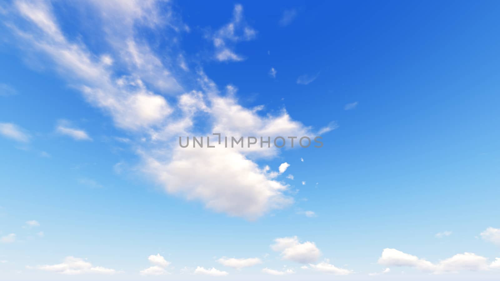 Cloudy blue sky abstract background, blue sky background with tiny clouds, 3d rendering

