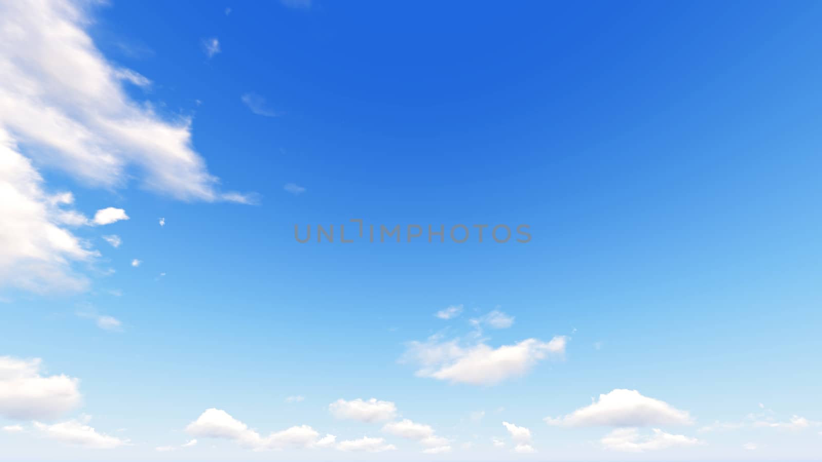 Cloudy blue sky abstract background, blue sky background with tiny clouds, 3d rendering

