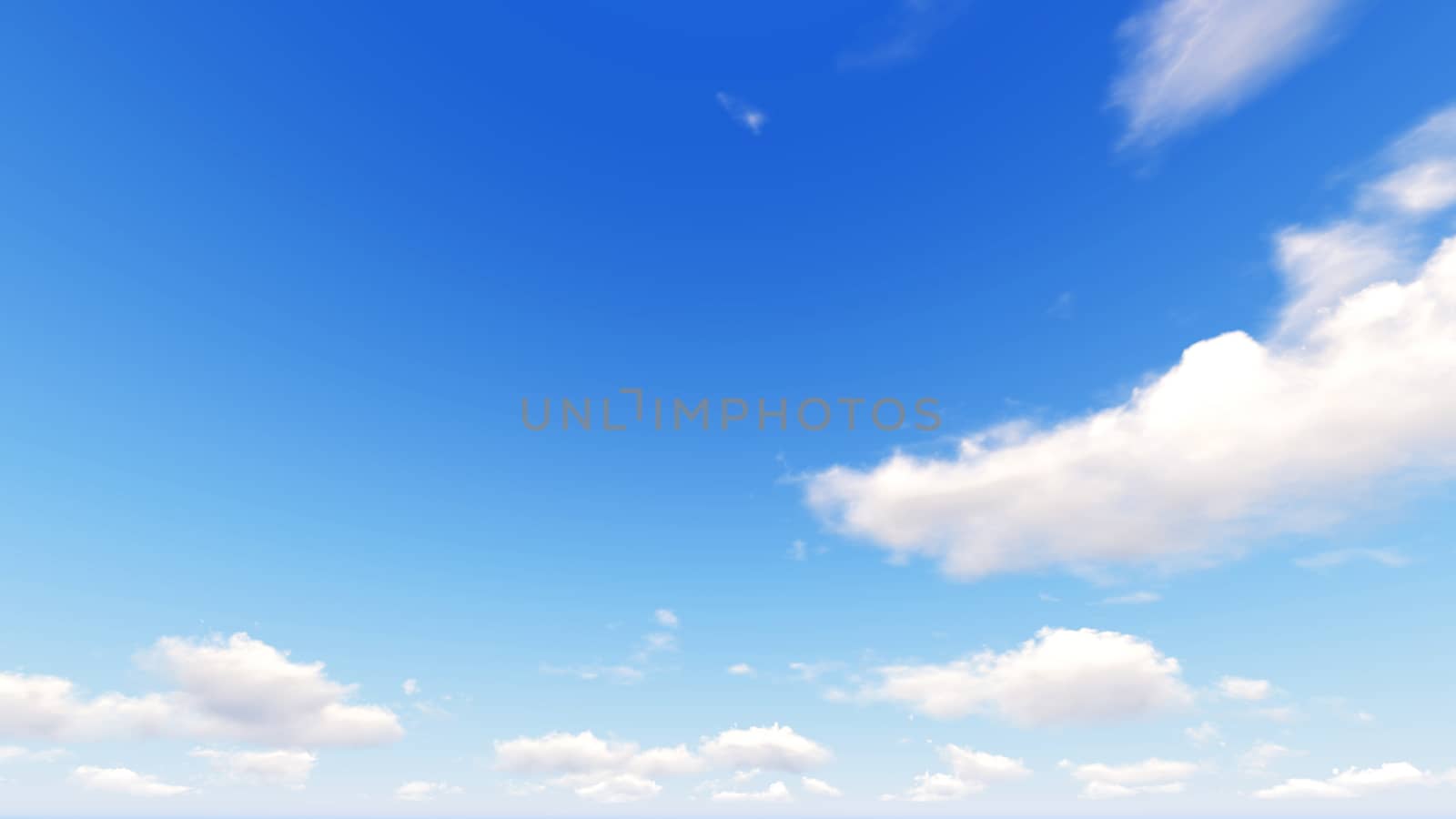 Cloudy blue sky abstract background, blue sky background with tiny clouds, 3d rendering

