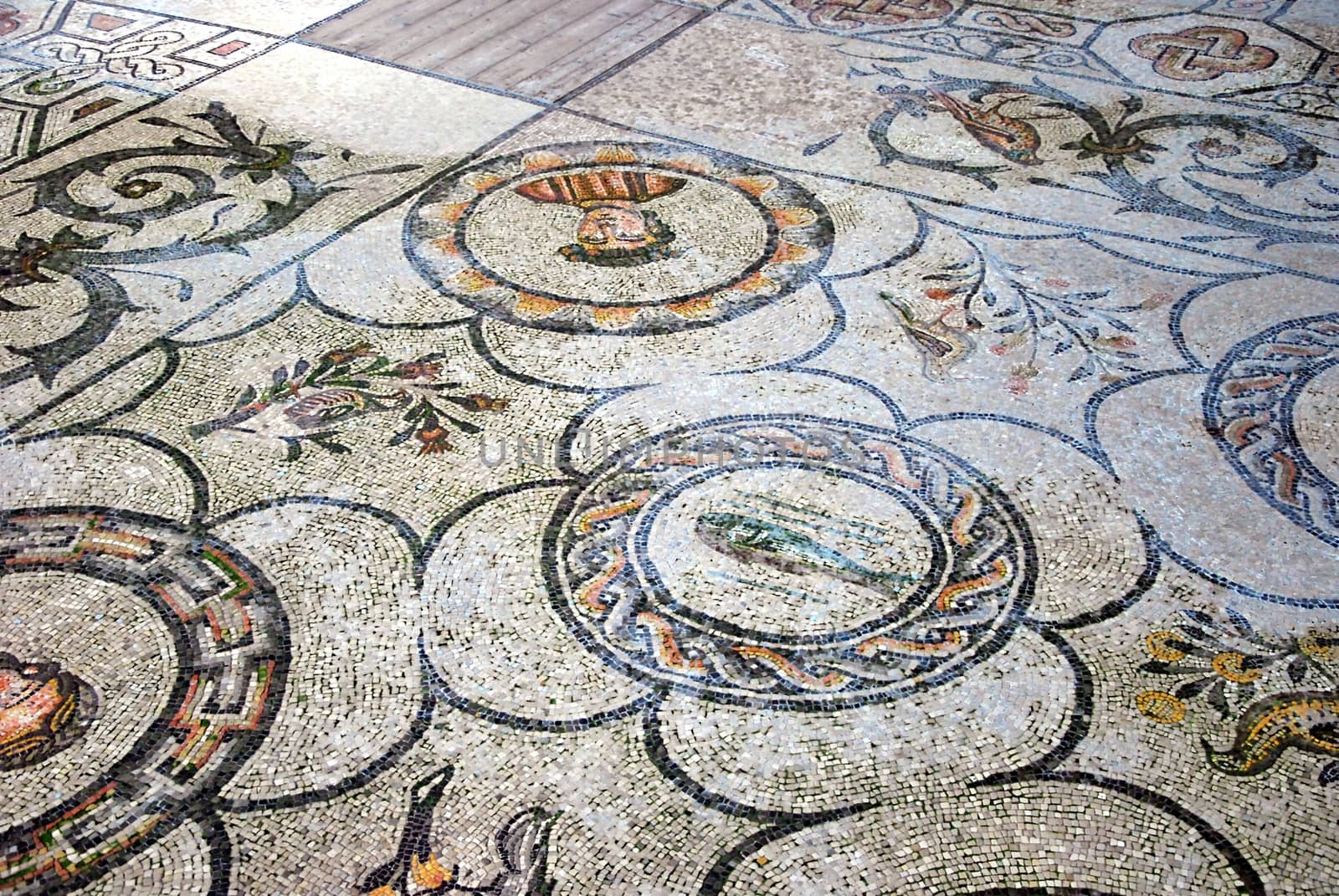 Historic mosaic in basilica by hamik