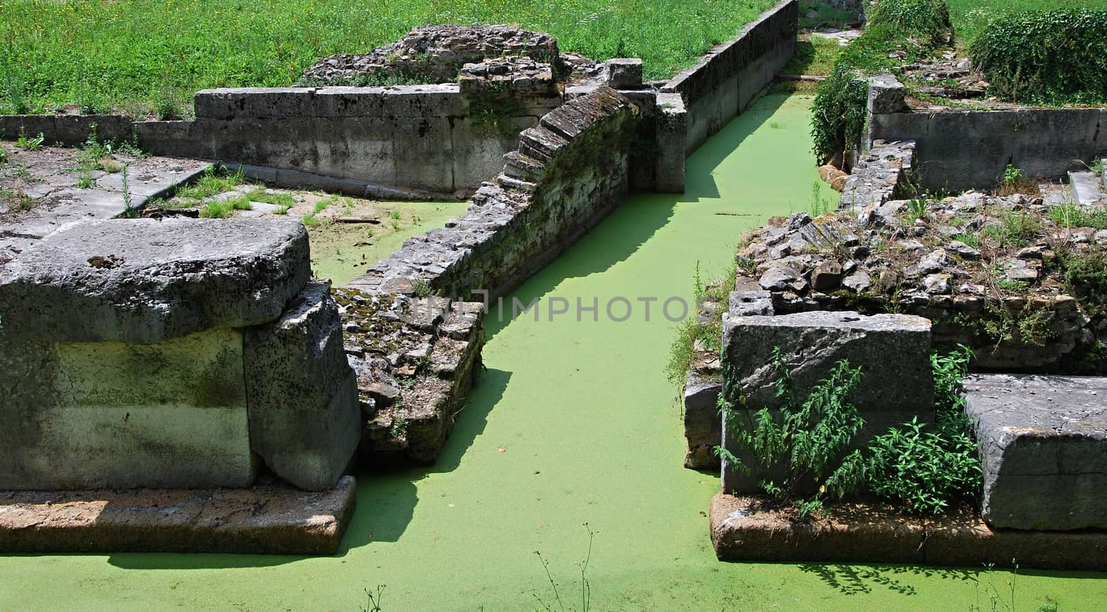 Catchwater near the old castle at Aquileia, Italy.