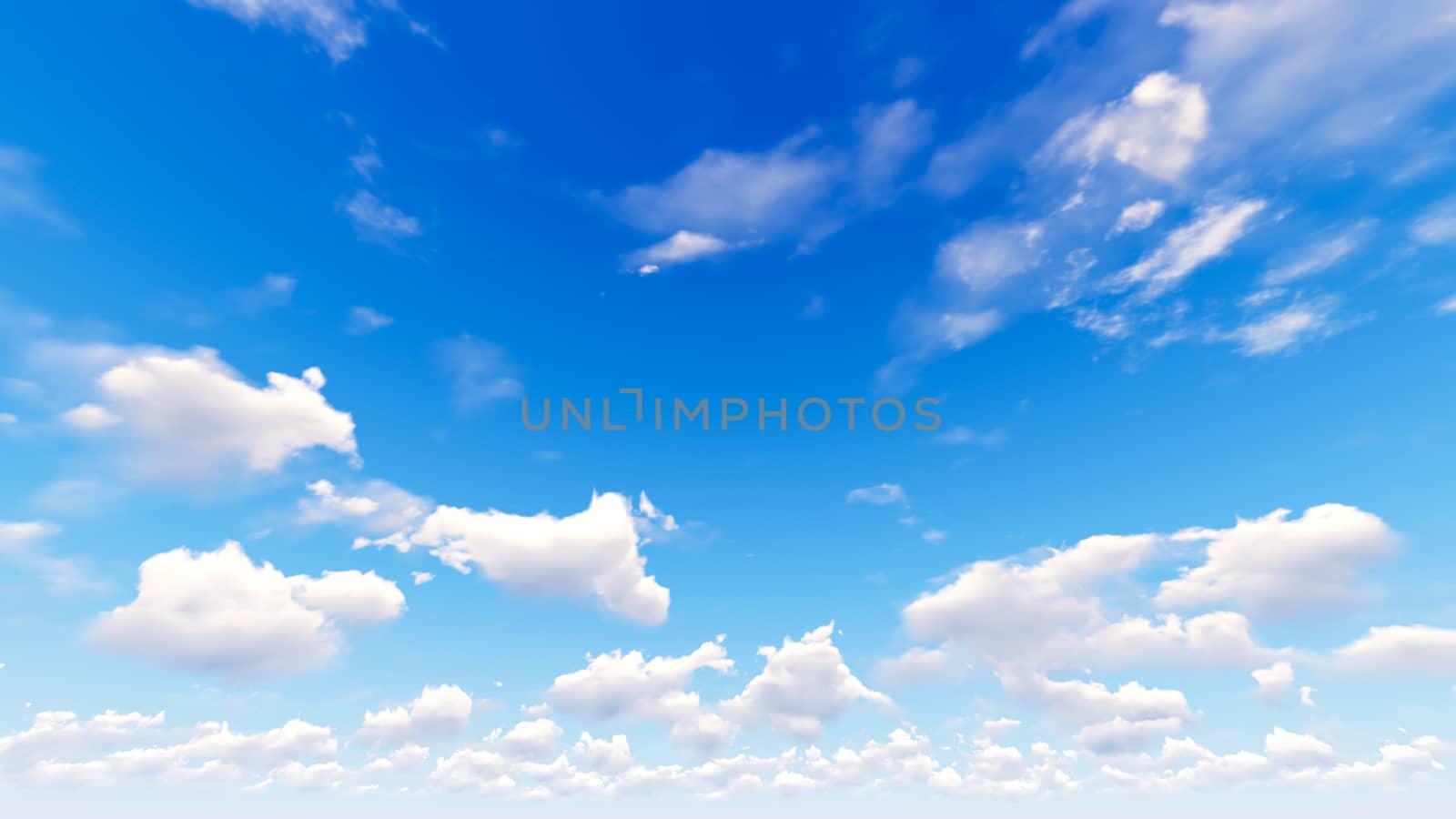 Cloudy blue sky abstract background, 3d illustration by teerawit