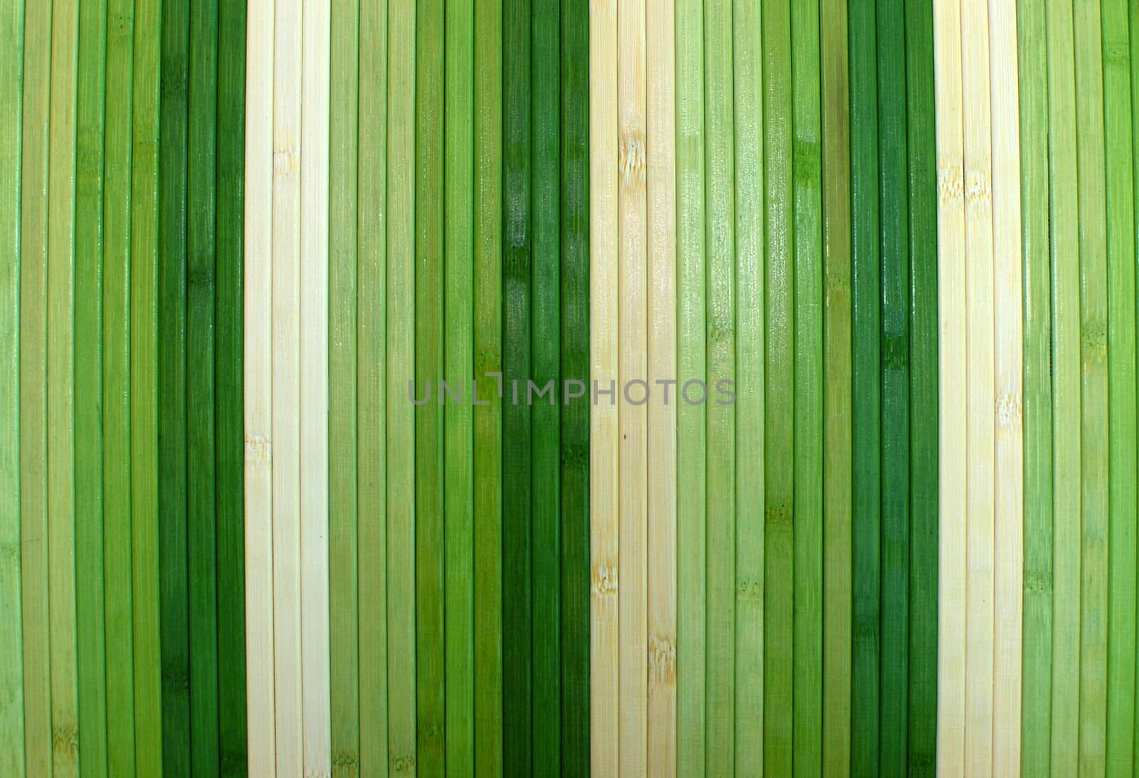 Closeup image of green stripes on the wall.