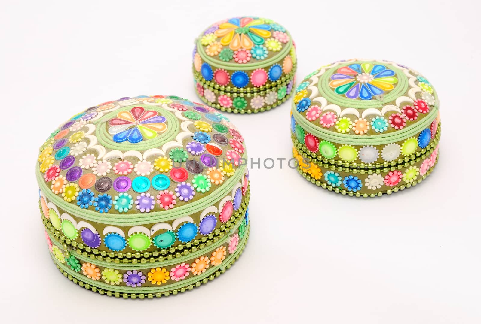 Detail image of decoration jewel boxes.