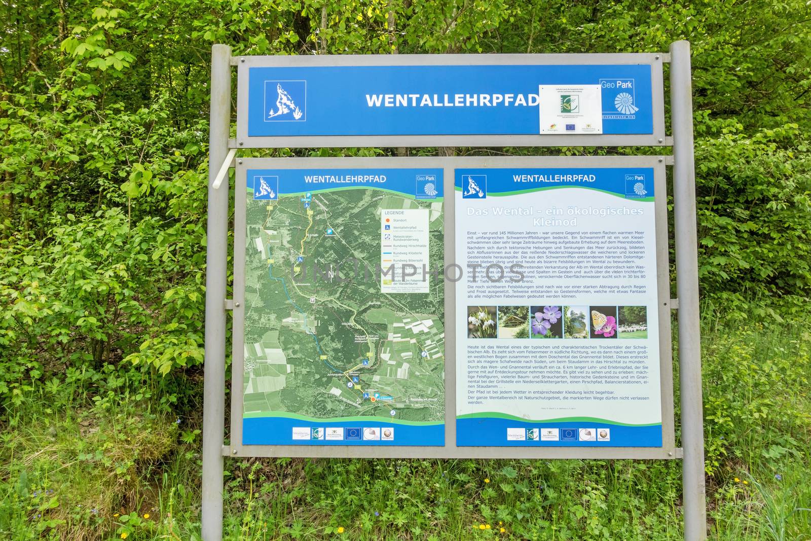 Wental valley signpost - educationl trail (Wentallehrpfad) by aldorado