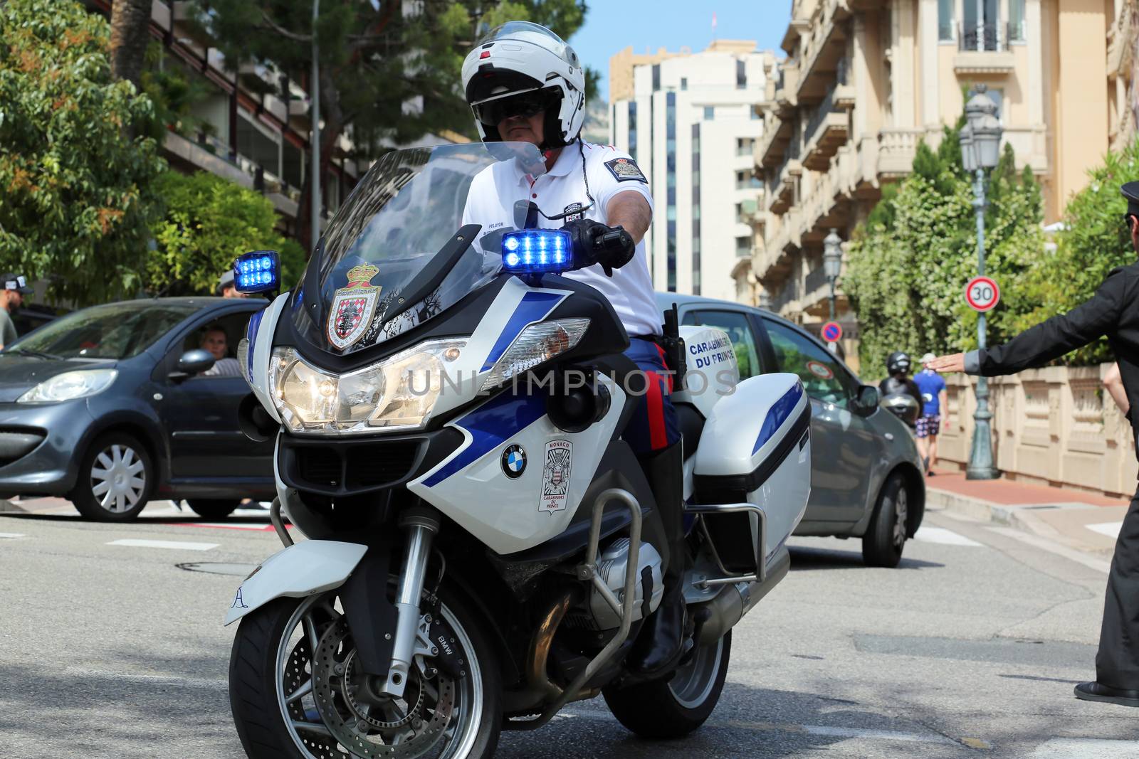  Police Motorcyclist Escort of the Prince of Monaco  by bensib